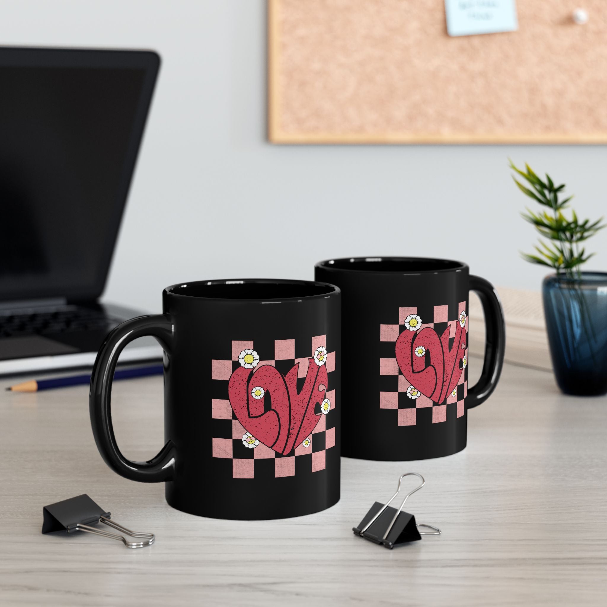 Retro Love Coffee Mug, Valentine's Coffee Mug, Husband Gift, Wife Gift, Girlfriend Gift, Boyfriend Gift, Birthday Gift