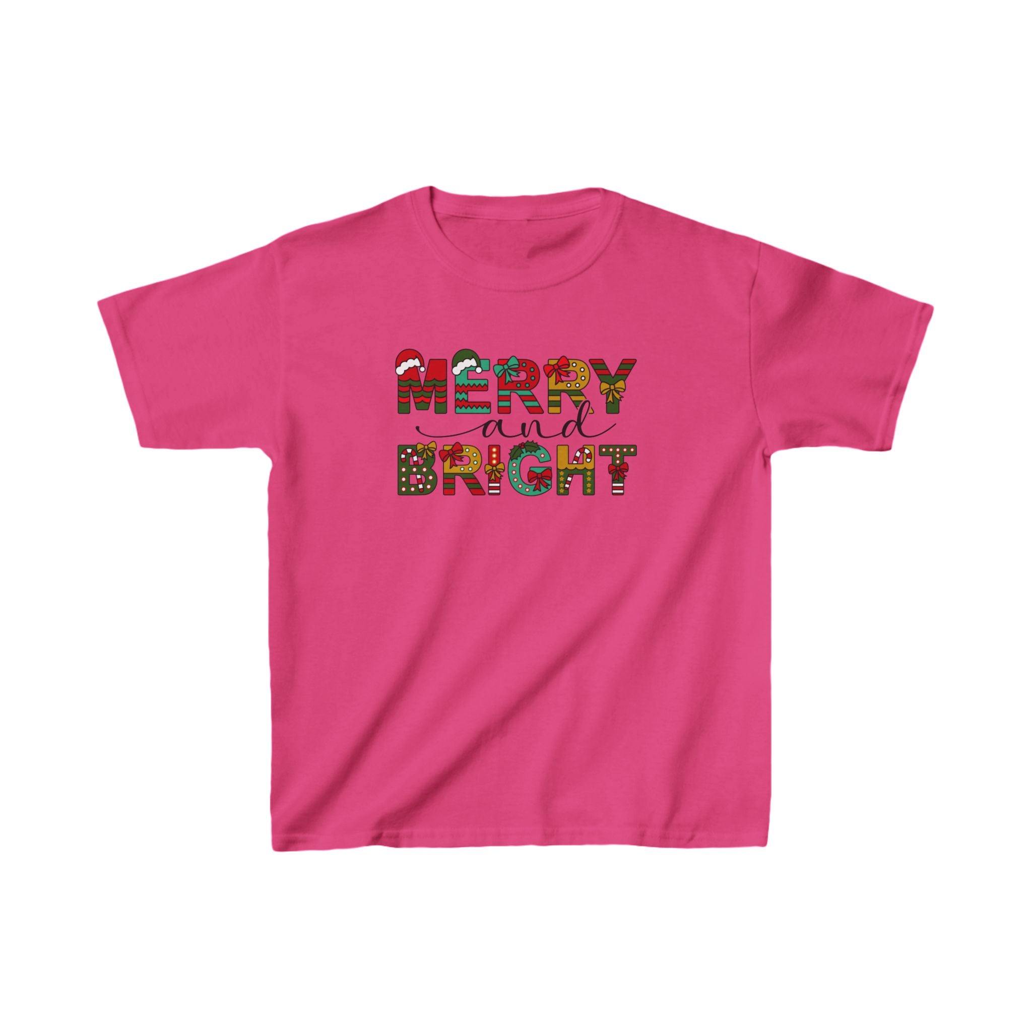 Merry And Bright Christmas Shirt for Kids, Christmas Shirts for Women, Toddler Holiday Shirts, Christmas Shirt, Gift For Christmas, Holiday Tee