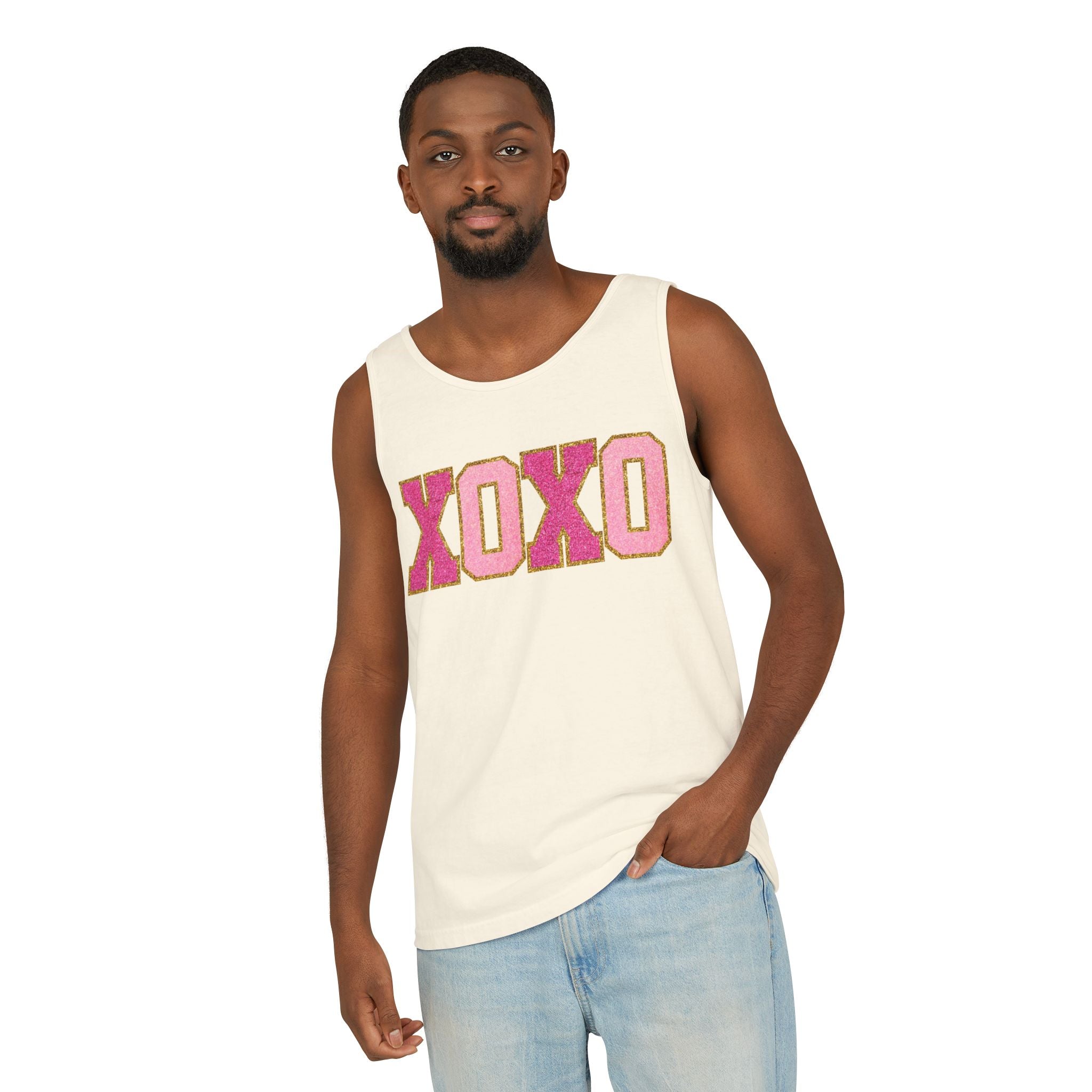 Xoxo Heart Tank Top, Gift for Valentines, Cute Heart, Unisex Tank Top, Womens Fitness Top