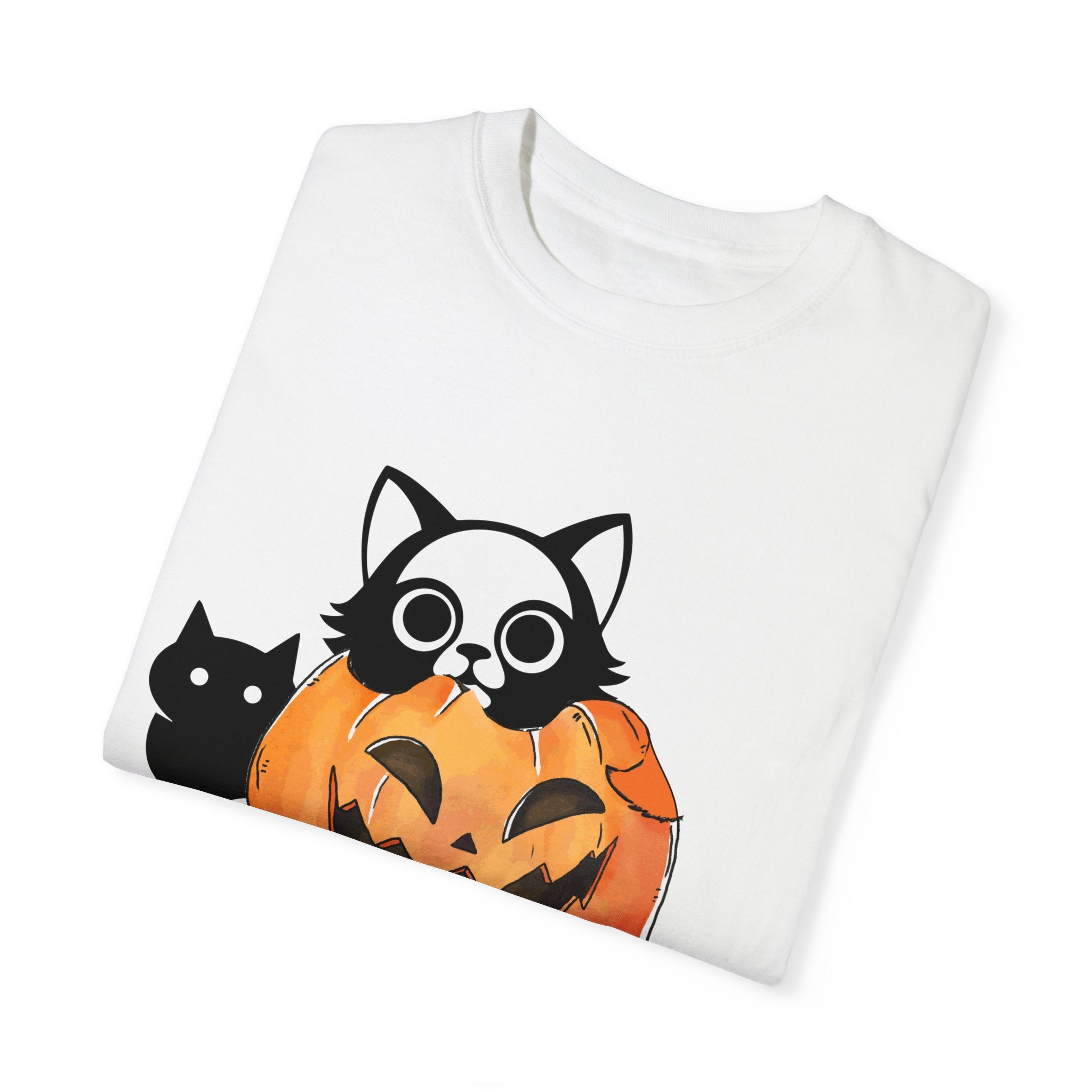 Vintage 90s Cat Halloween Shirt, Retro Halloween Shirt, Spooky Season Tee, Pumpkin Shirt, Halloween Shirt, Vintage Halloween Shirt