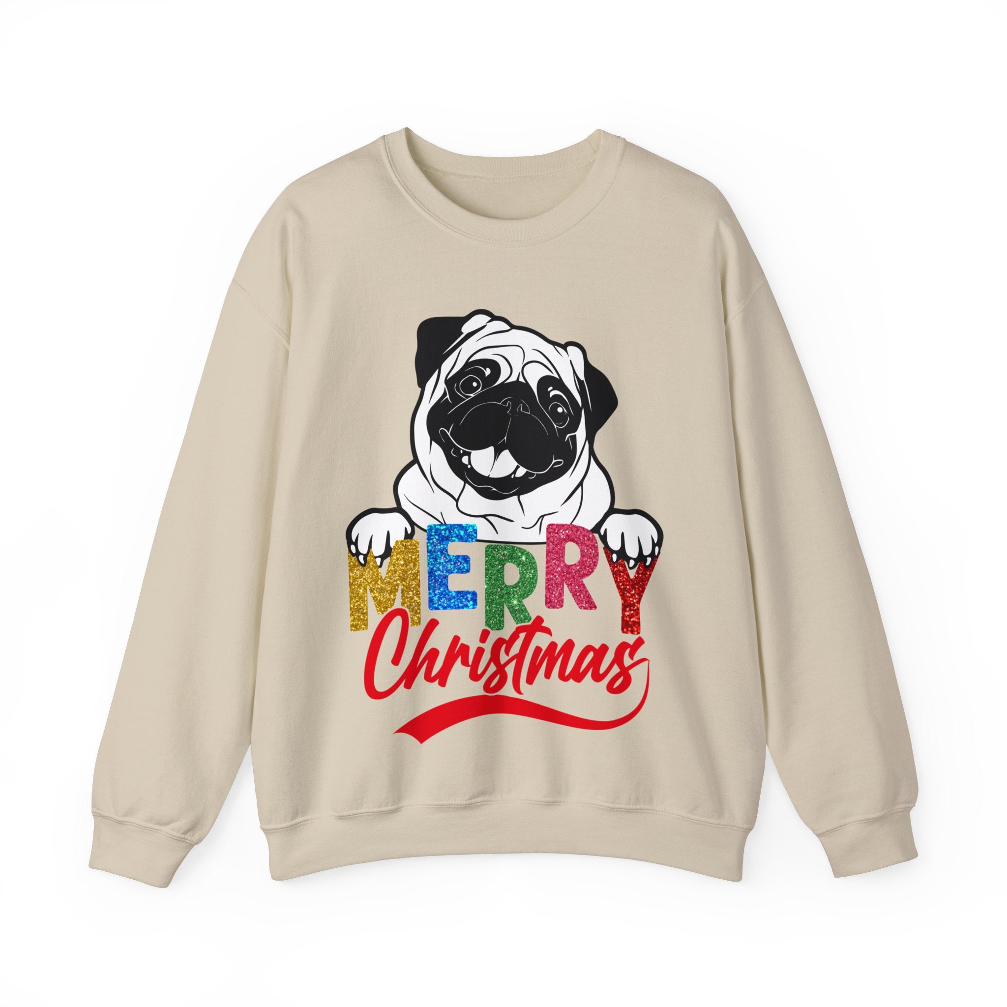 Christmas Pug Sweatshirt, Funny Pug Christmas Sweatshirt, Dog Lover Gift, Pug Mom Sweatshirt, Dog Mom Shirt