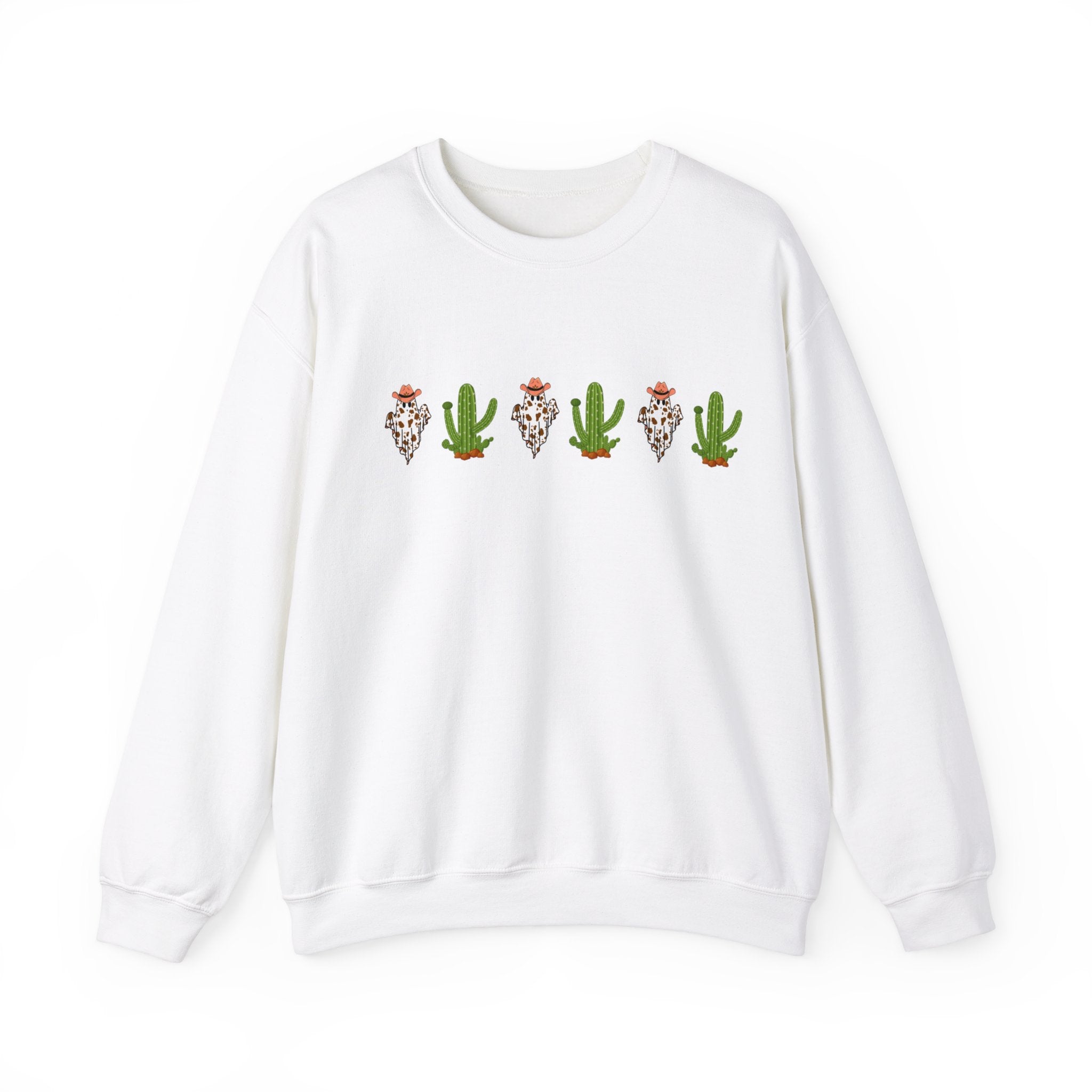 Halloween Cactus Sweatshirt, Ghost Cactus Shirt, Halloween Planter, Halloween Sweatshirt, Fall Shirt, Autumn Shirt, Witch Hoodie, Saguaro