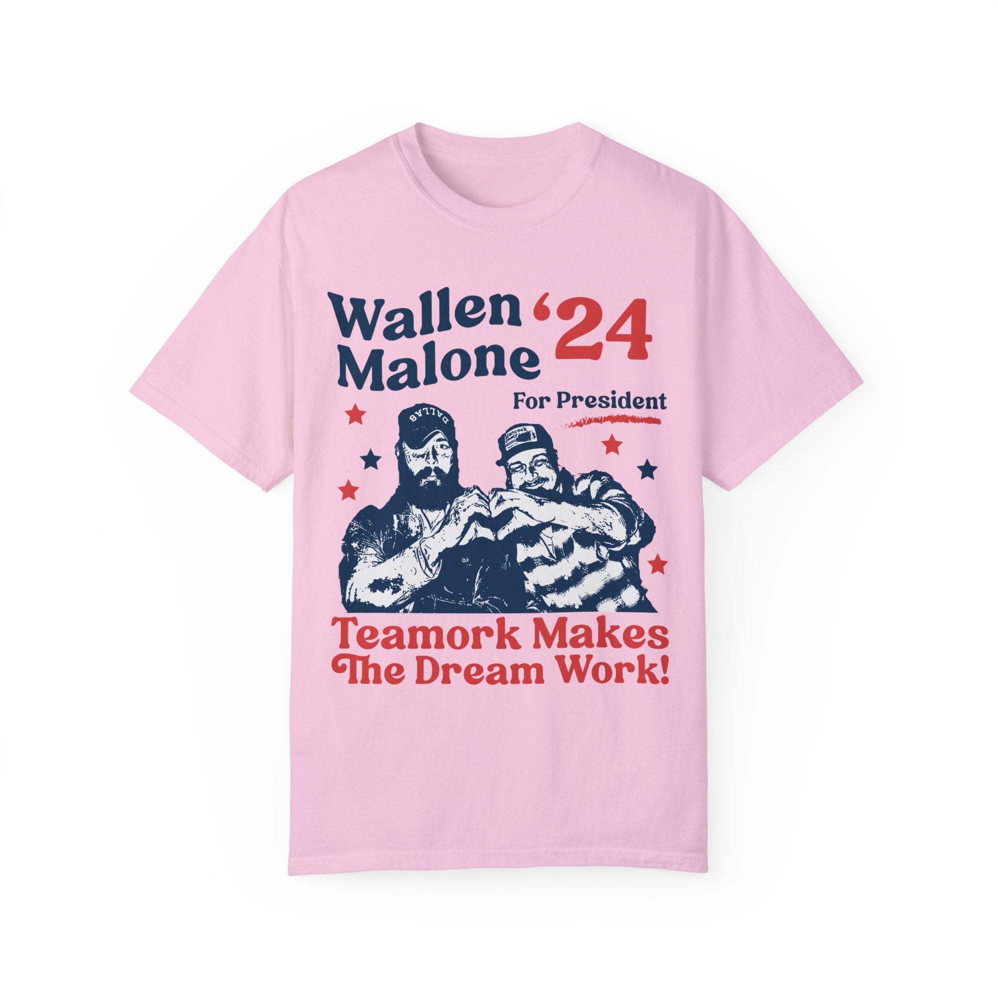 Wallen Malone 2024 For President, Funny '24 Election Graphic Tee, Vintage Inspired Humor Concert Music T-Shirt, Had Some Help