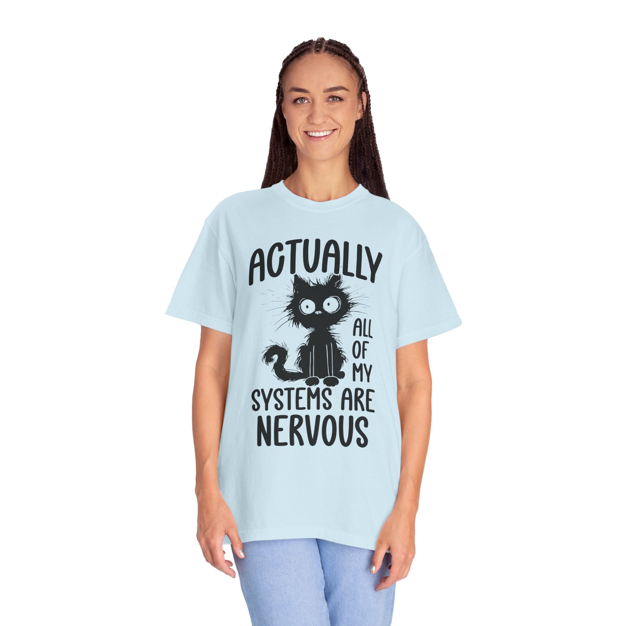 Actually All of My Systems Are Nervous Shirt, Raccoon Shirt, Mental Health Shirt, Anxiety Tshirt, Funny Tshirt, Vintage Retro Graphic Shirt