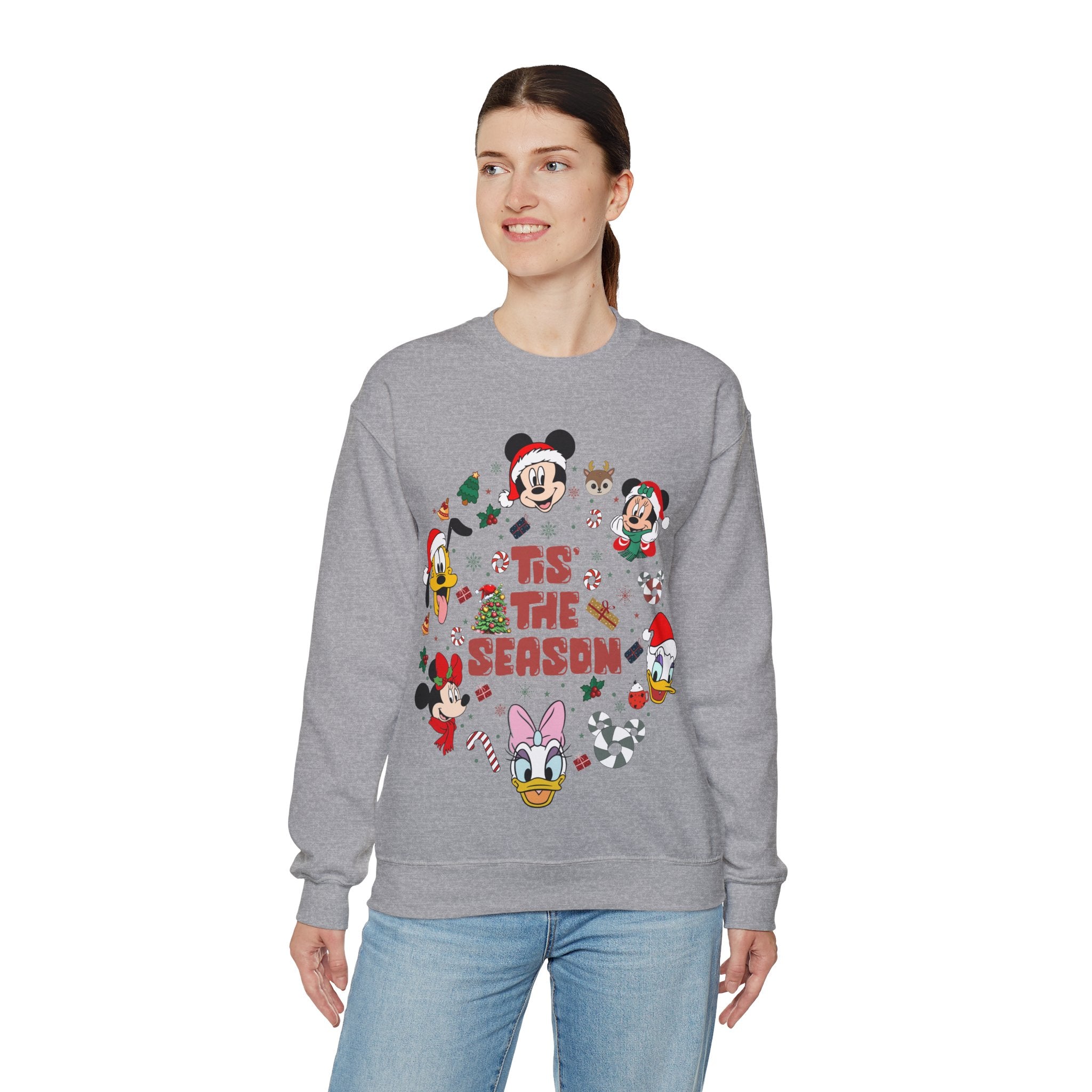 Mickey Tis The Season Sweatshirt, Disney Christmas Tis the Season Sweatshirt, Mickey and Friends Shirt, Disney Christmas Sweater, Tis The Season Shirt