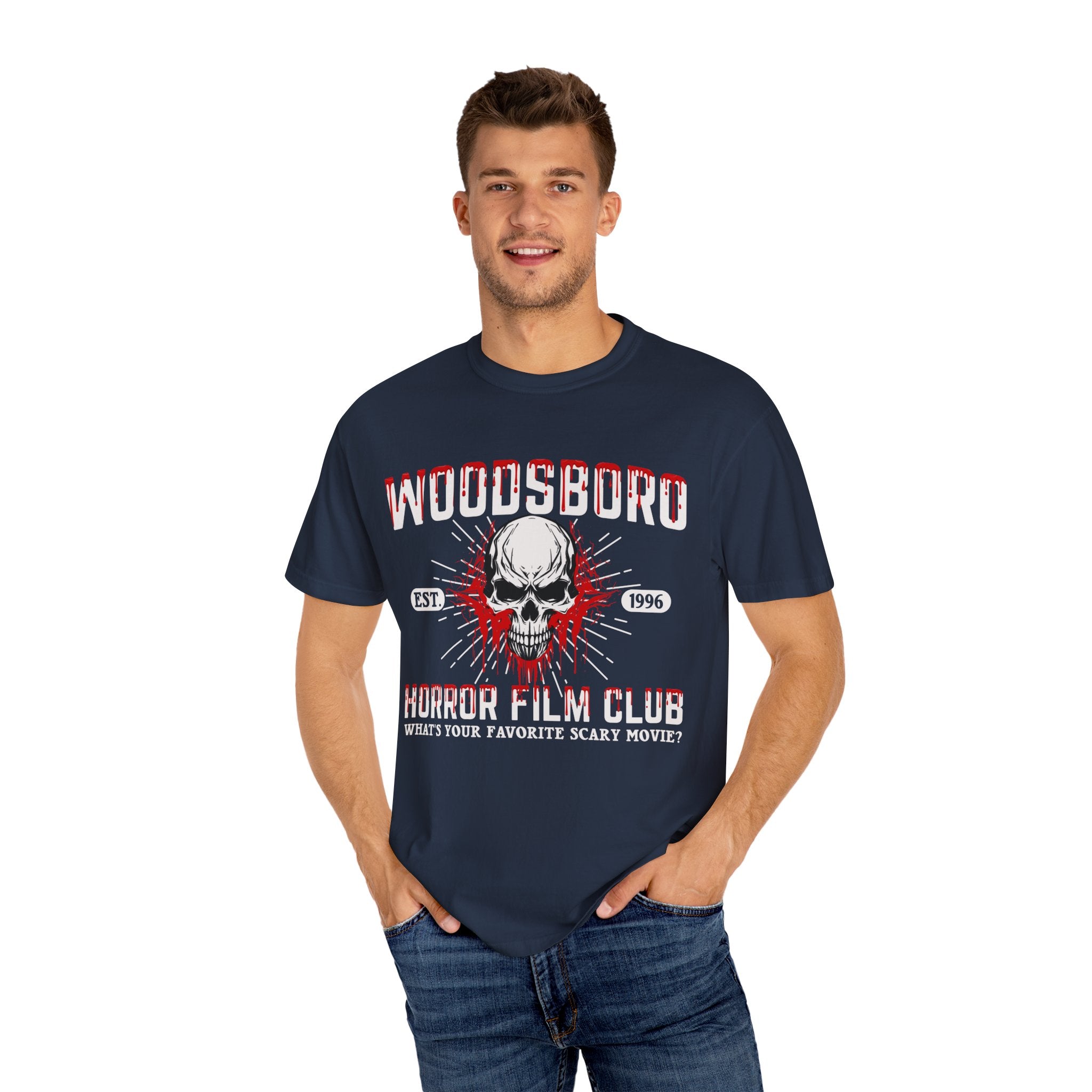 Woodsboro Horror Club Shirt, Halloween Shirt, Horror TShirt, Horror Film Club Shirt, Scary T Shirt, Halloween Gift, Spooky Season Shirt