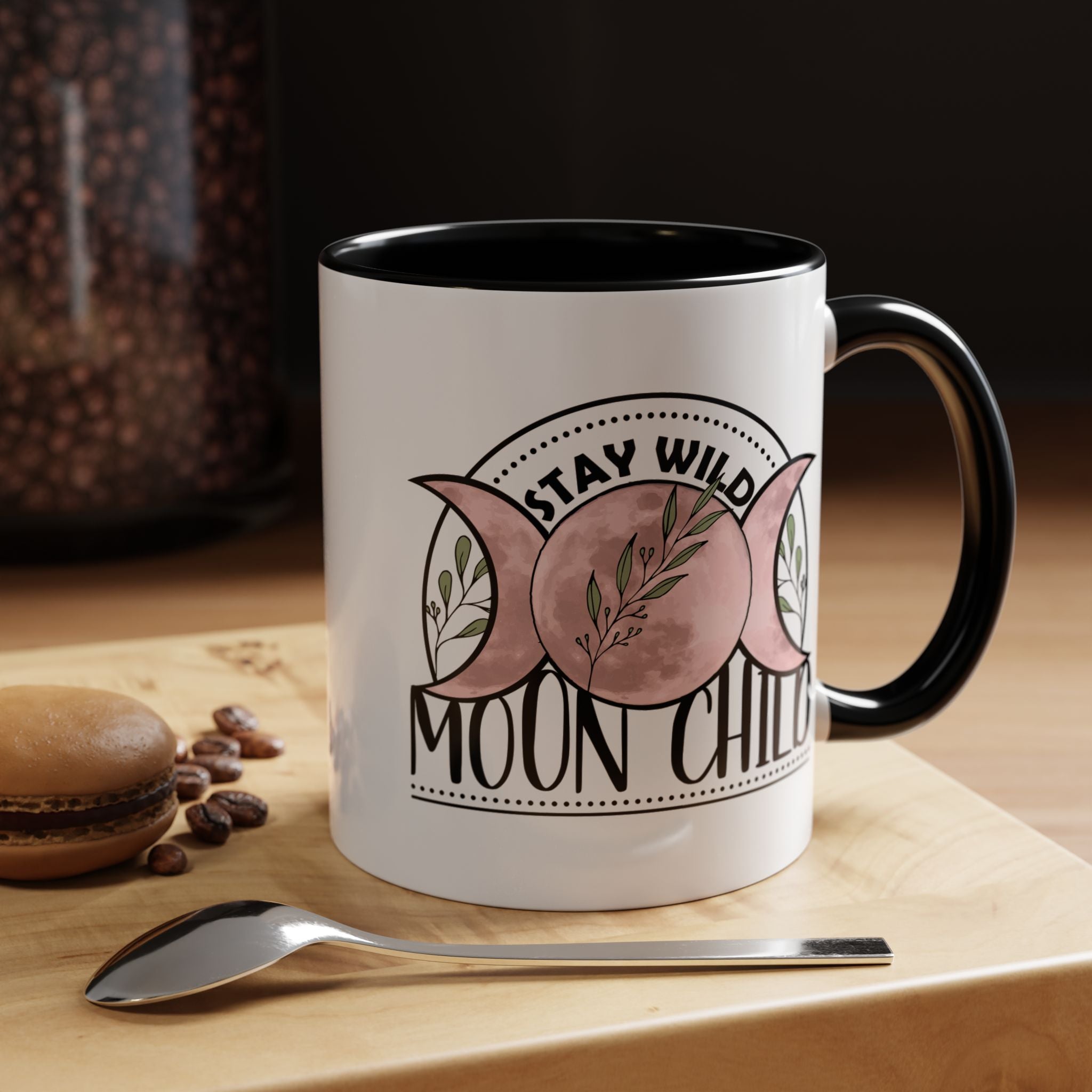 Stay Wild Moon Child Mug, Moon Coffee Mug, Witchy Mug, Mystical Mug, Nature Mug, Gift Mug, Boho Coffee Mug