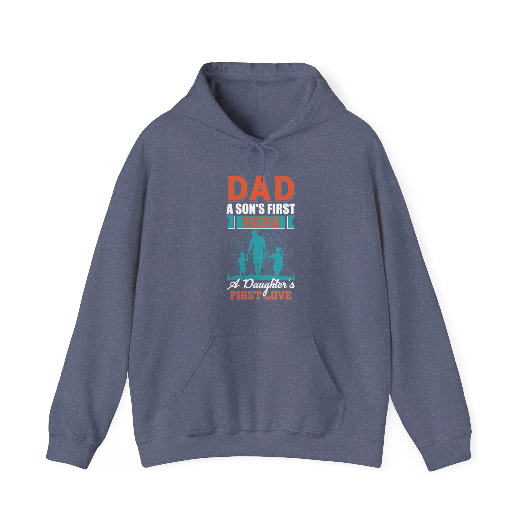 Son's First Hero Hoodie, Daughter's First Love Hoodie, Family Dad Hoodie, Father Son and Daughter Hoodie, Fathers Day Hoodie, Superhero Dad