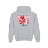 Valentine Vibes Kids Hoodie, Coquette Valentine Vibes Toddler Hoodie, Valentine's Day Kids Sweatshirt, Gift For Her Him
