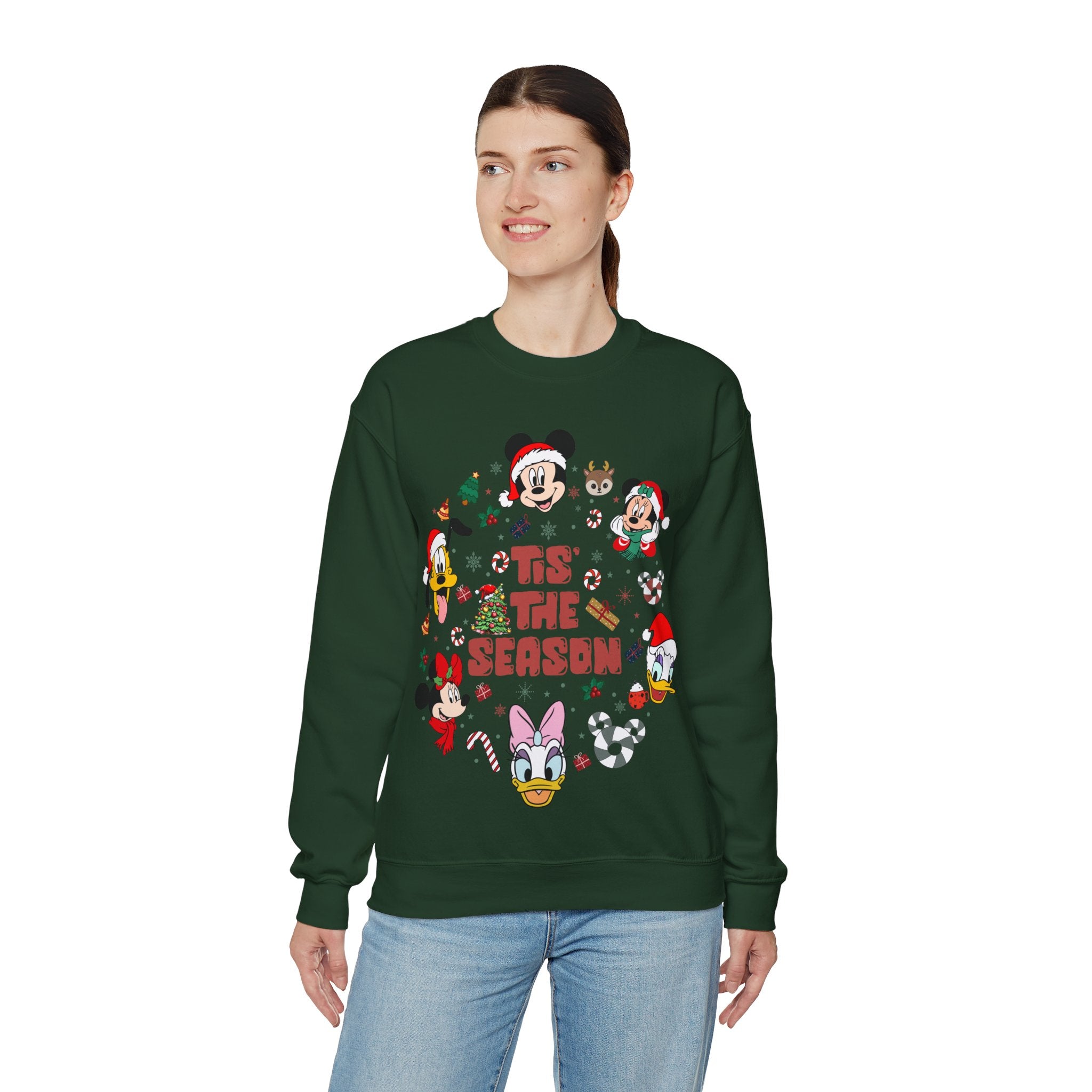 Mickey Tis The Season Sweatshirt, Disney Christmas Tis the Season Sweatshirt, Mickey and Friends Shirt, Disney Christmas Sweater, Tis The Season Shirt