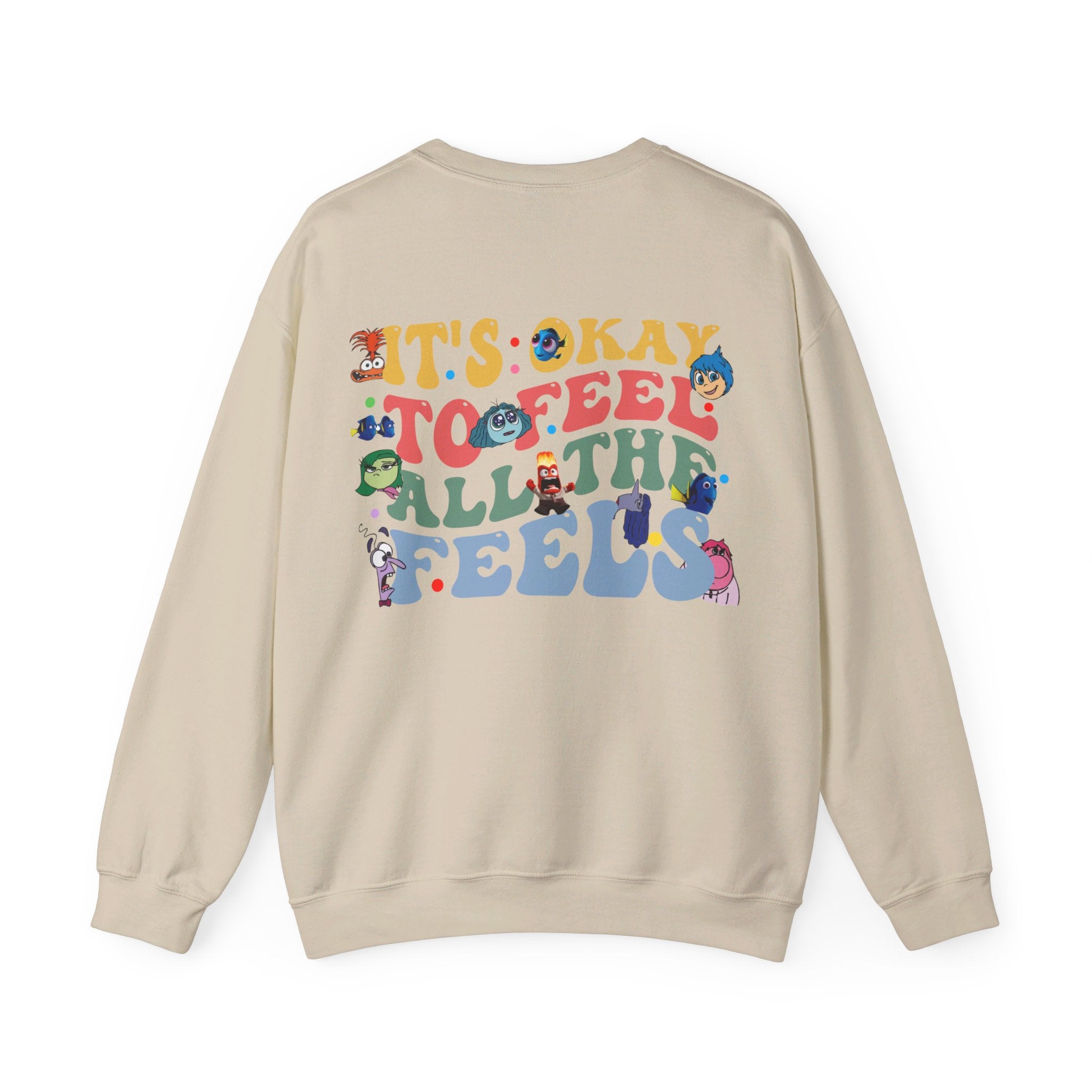 It's Okay To Feel All The Feels Shirt, Mental Health Sweatshirt, Inclusion Shirt, Speech Therapy Tee, Disney Inside Out T-Shirt, Disney Gift