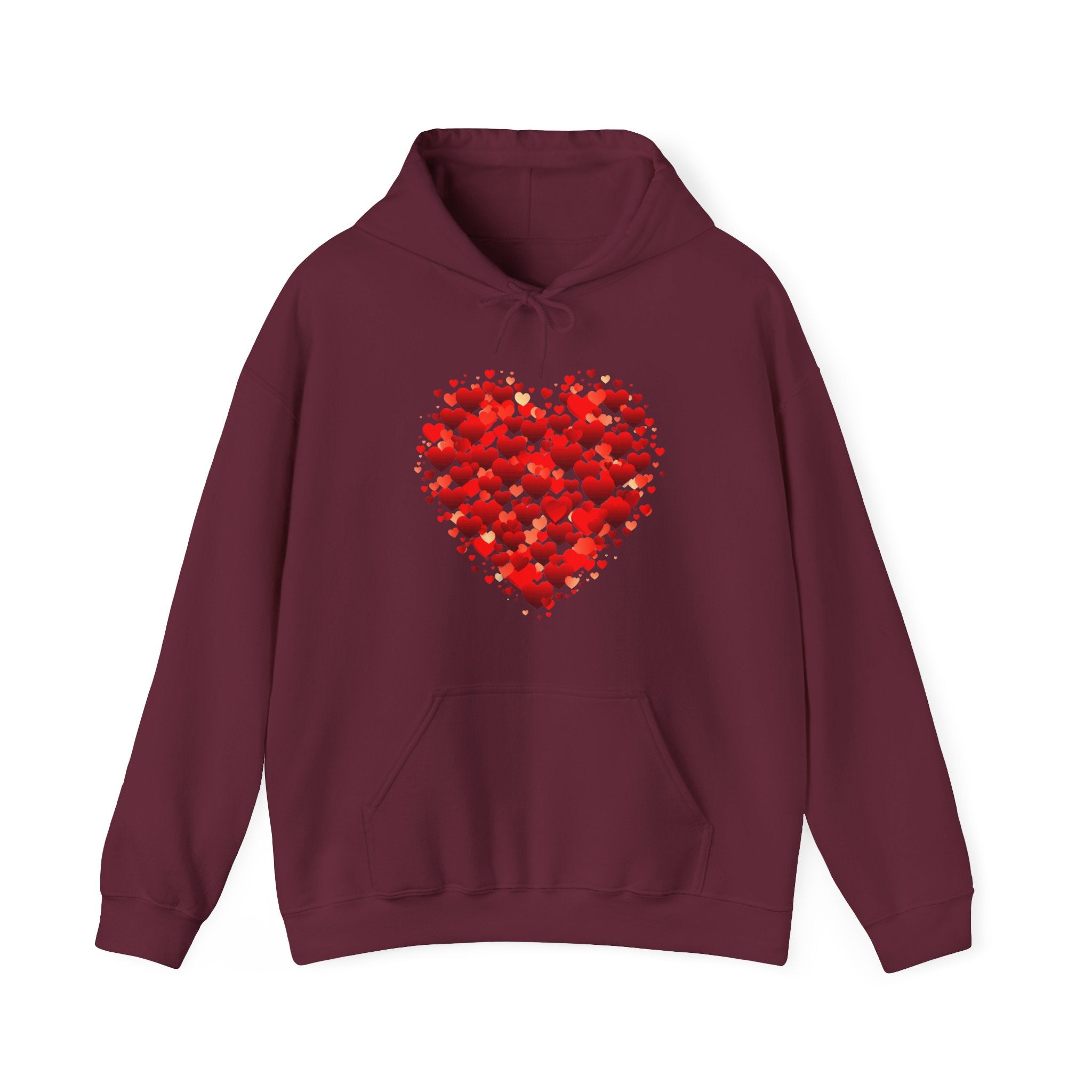 Valentines Day Red Double Heart Hoodie, Valentines Shirt, Valentines Double Heart Hoodie, Red Heart Shirt, Valentines Love Shirt, Love Sweater