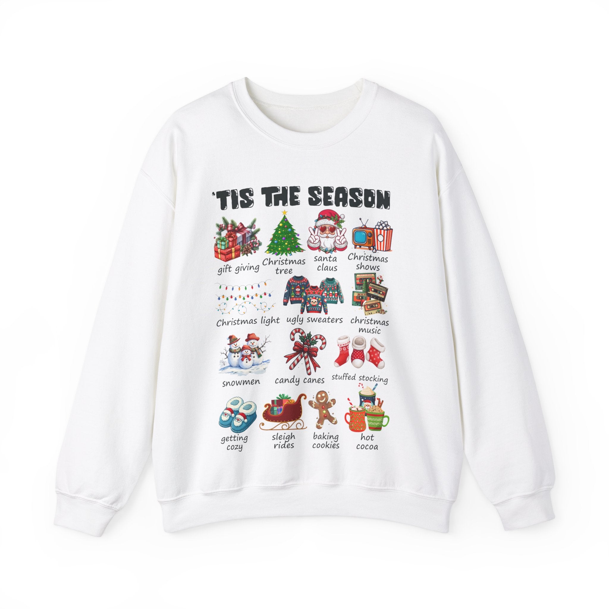 Tis the Season Christmas Sweatshirt, Christmas Tis The Season Shirt, Merry Christmas Shirt, Christmas Sweatshirt For Women, Cute Winter Top
