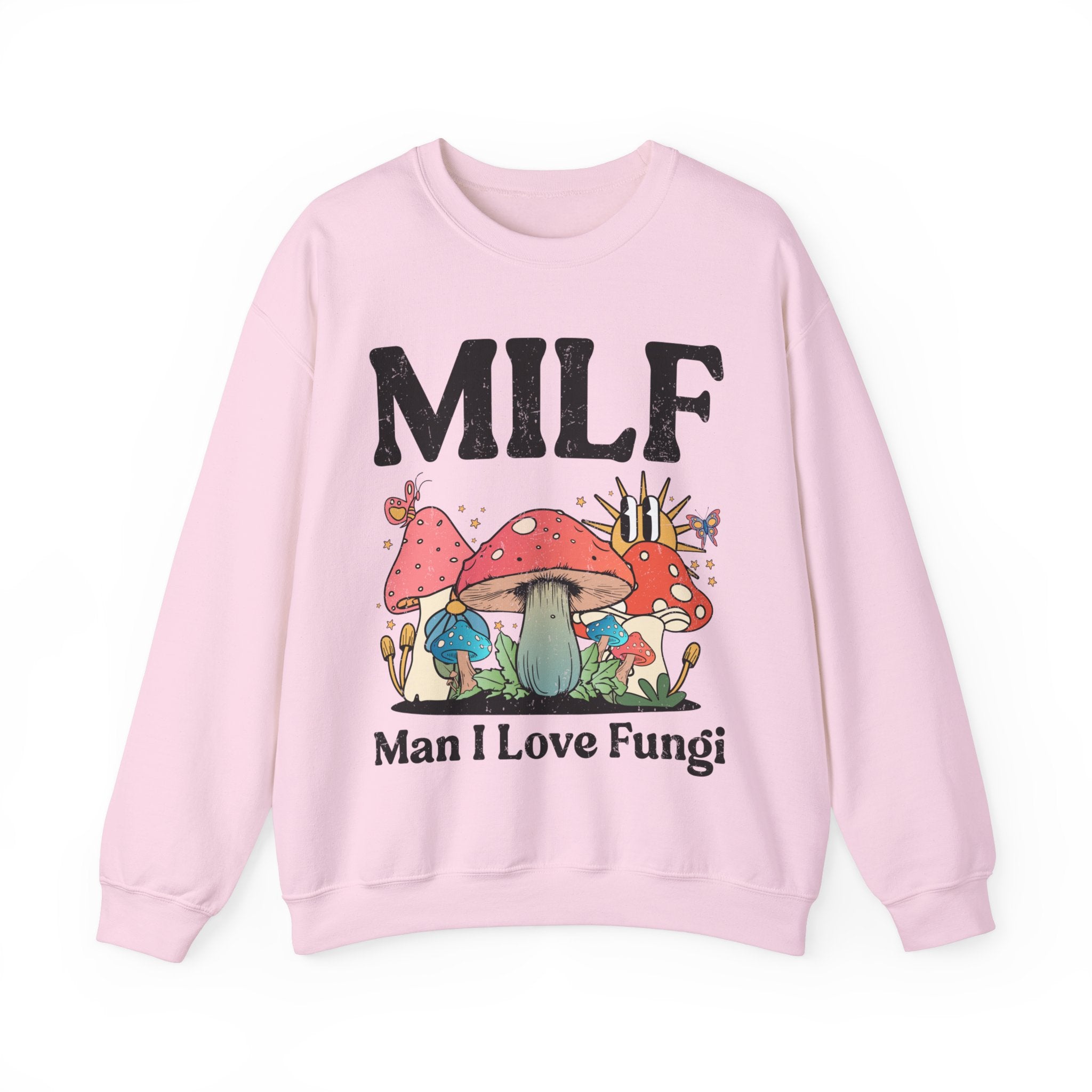 MILF Man I Love Fungi Sweatshirt, Retro Mushroom Shirt, Goblincore Sweatshirt, Cottagecore Sweater, Nature Lover Gift, Mycologist T-Shirt