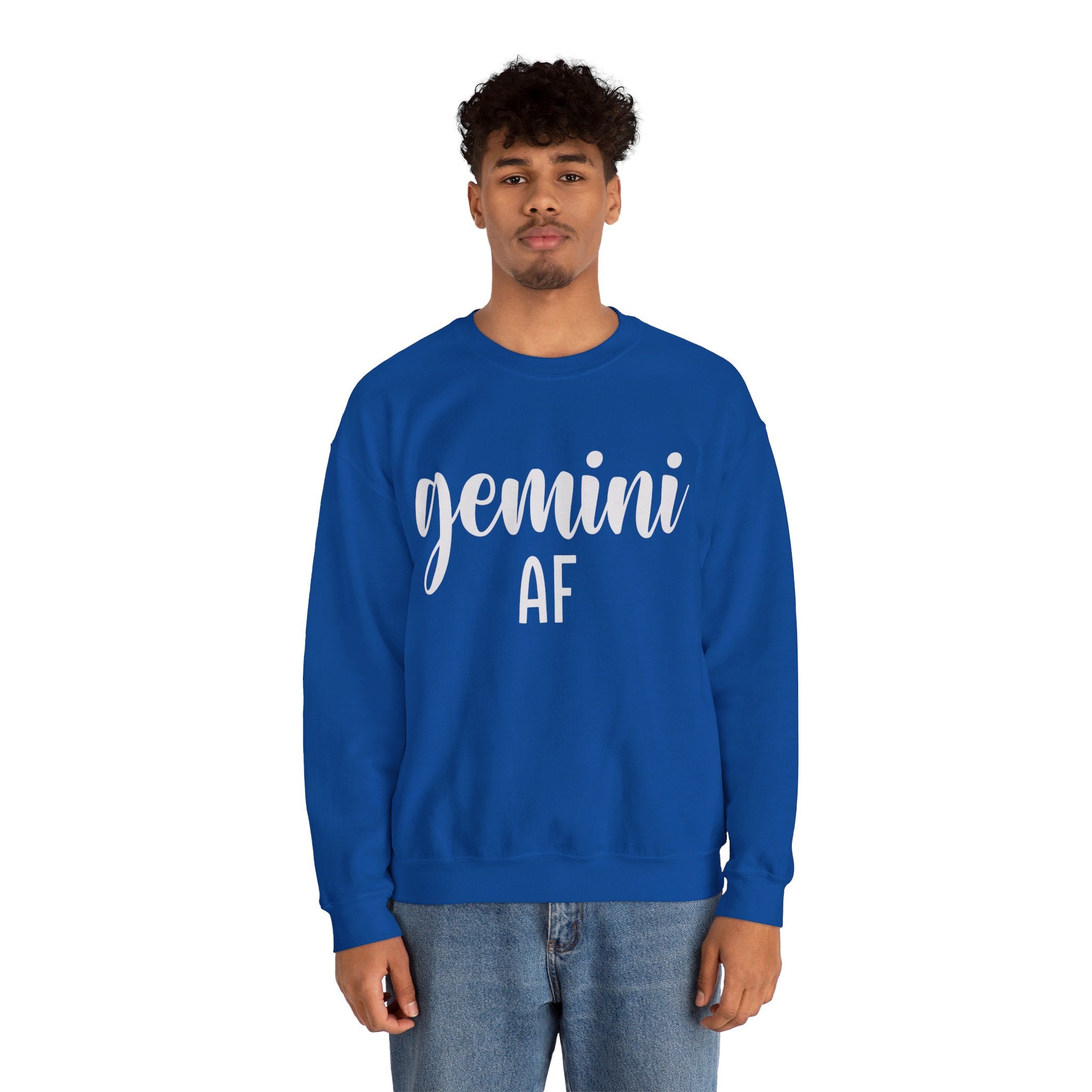 Gemini AF Sweatshirt, Gemini Sweatshirt, Gemini Sign Crewneck, Gemini Gifts, Gemini Birthday Gift, Zodiac Shirt