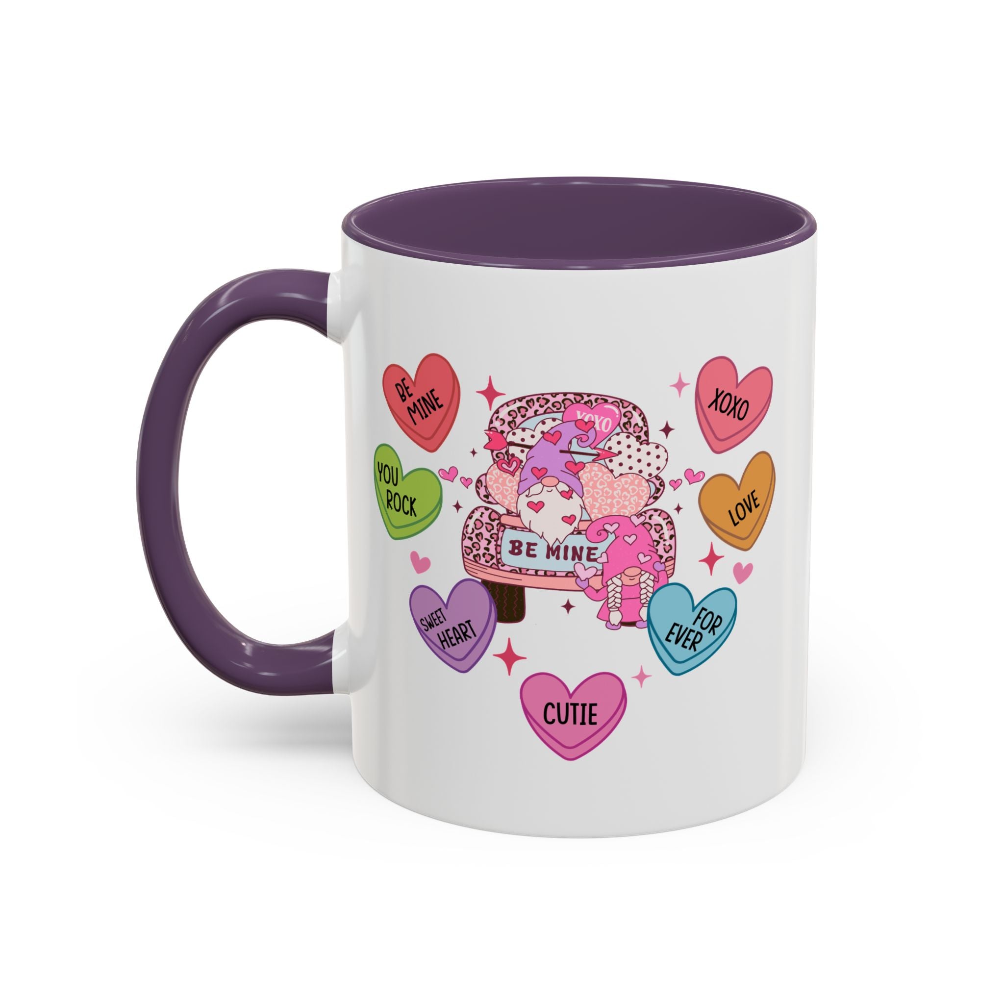 Candy Hearts Coffee Mug, Valentine's Conversation Hearts Mug, Valentines Day Coffee Mug, 15 oz 11 oz Mug, Pink Hearts Coffee Mug, Valentines Kitchen, Gift for Her