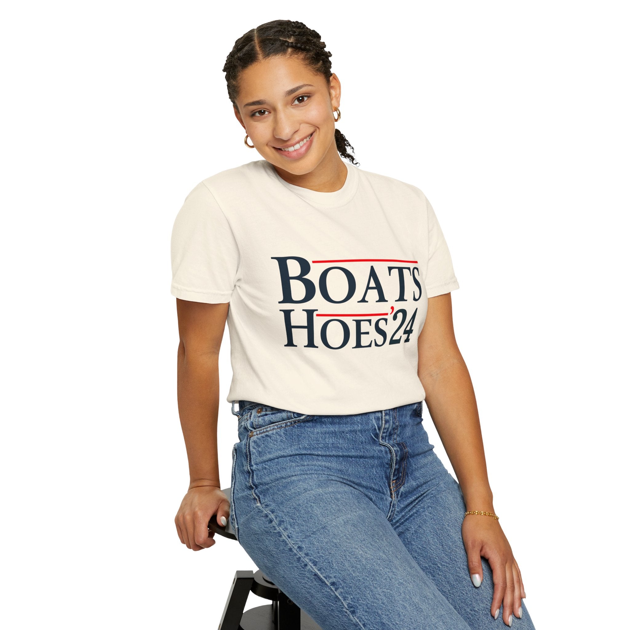 UNIDAZE Boats and Hoes 2024 T-Shirt, Funny Election Shirt, Trendy Election Day 24 Tee, Patriotic Shirt, Election Lover Gift Tee, Fun Stepbrother Tee Printify 4th of july gift boating shirt boats and hoes boats and hoes 2024 catalina wine mixer Cotton Crew neck cute birthday gift DTG fourth of july shirt fourth of july tee funny boating shirt Men's Clothing Oversized patriotic shirt patriotic sweatshirt step brothers shirt T-shirts TikTok Unisex Women's Clothing