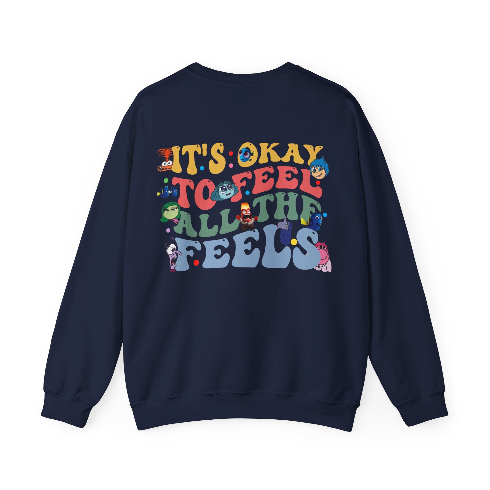 It's Okay To Feel All The Feels Shirt, Mental Health Sweatshirt, Inclusion Shirt, Speech Therapy Tee, Disney Inside Out T-Shirt, Disney Gift
