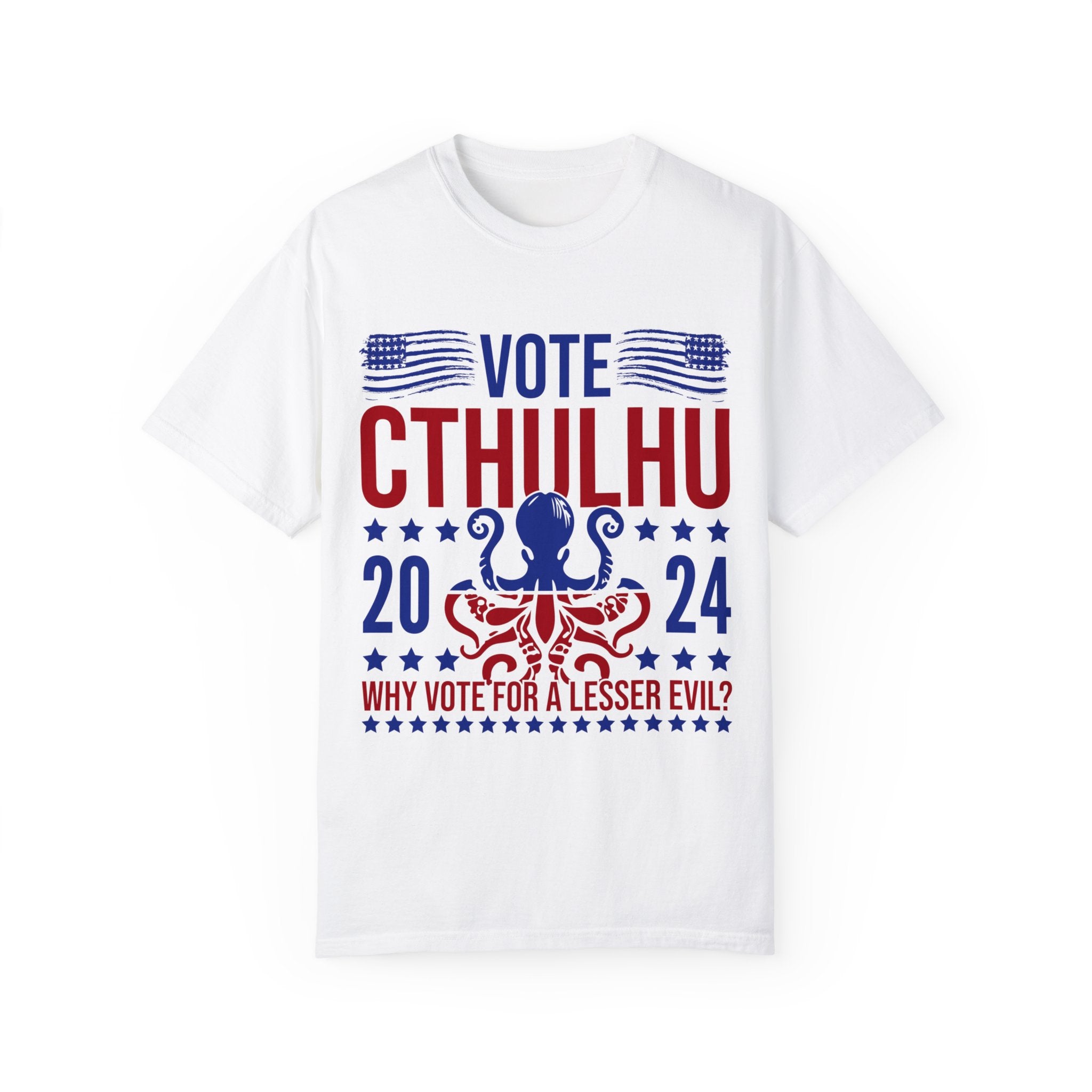 UNIDAZE Vote Cthulhu Shirt, Funny Political Satire Shirt, Funny 2024 Election Shirt, Greater Evil Shirt, Lovecraftian Gift, Horror Lovers Printify Cotton Crew neck cthulhu cthulhu gift cthulhu shirt DTG election funny 2024 election funny election shirt greater evil horror lover lovecraft lovecraftian gift Men's Clothing Oversized politcal satire T-shirts TikTok Unisex vote cthulhu shirt Women's Clothing