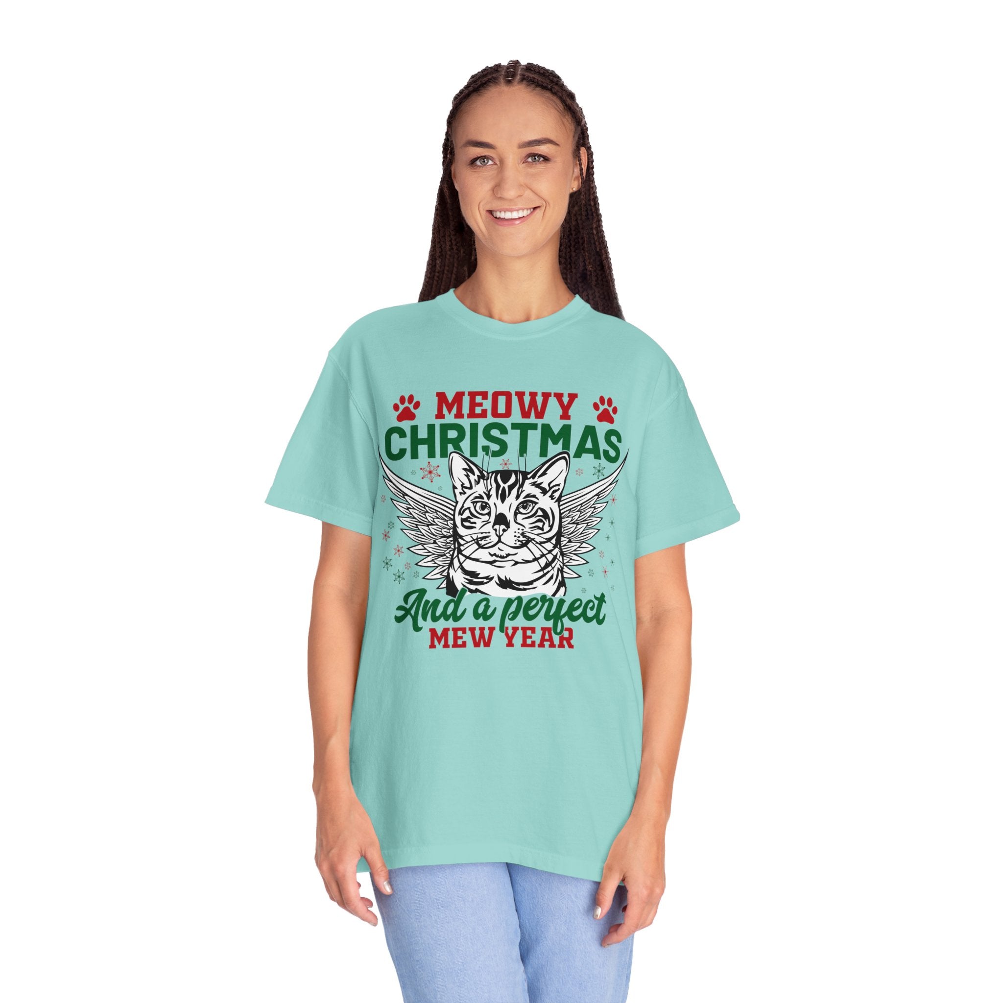 Cat Christmas Shirt Gift For Cat Lovers, Catmas Shirt, Meowy Tshirt, Cat Mom New Year Gift, Christmas Party, Christmas Meowy shirt