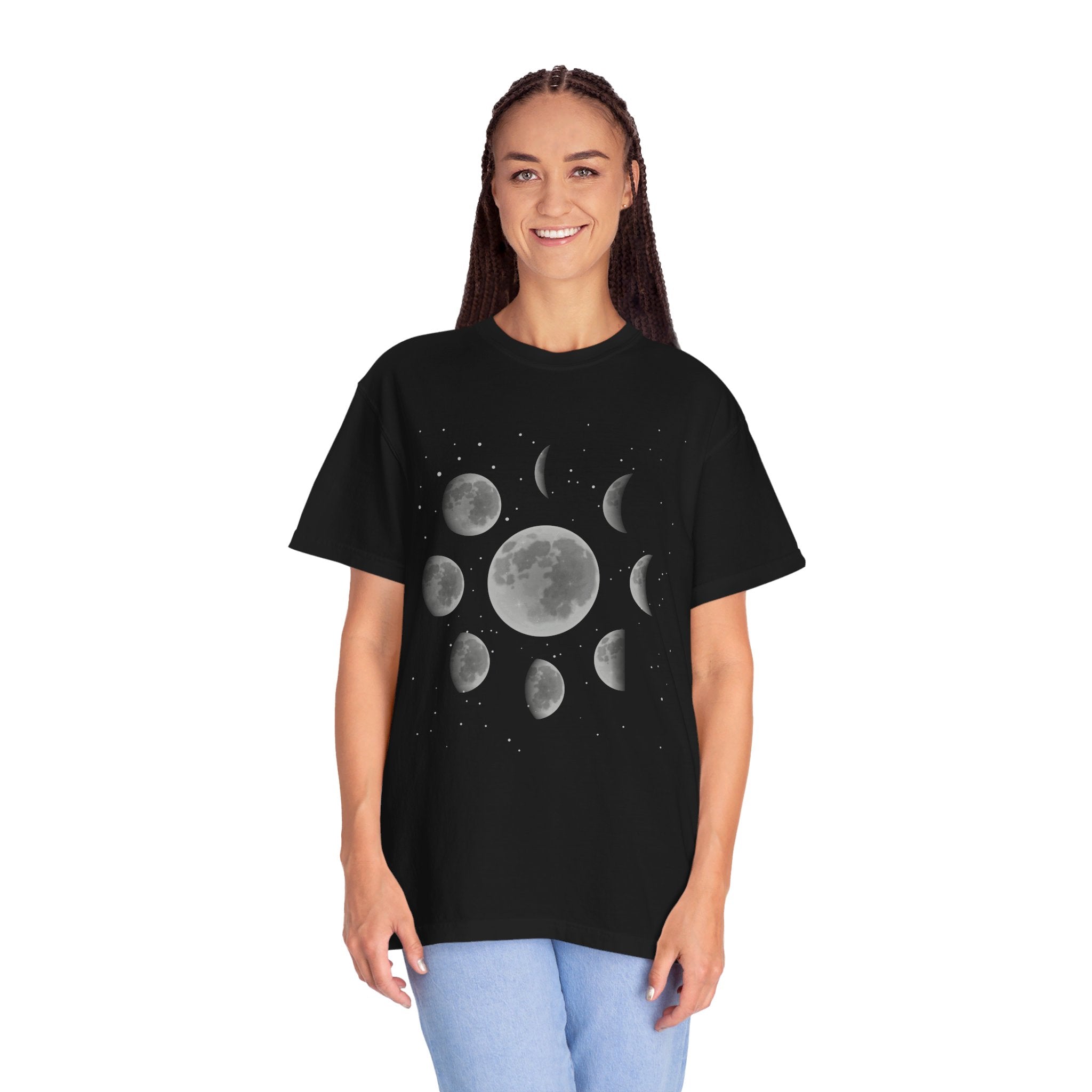 Moon Phase Lunar Shirt, Celestial Shirt, Astrology Tee, Spiritual Shirt, Aesthetic Shirt, Moon Shirt, Mystical Shirt, Astronomy Shirt