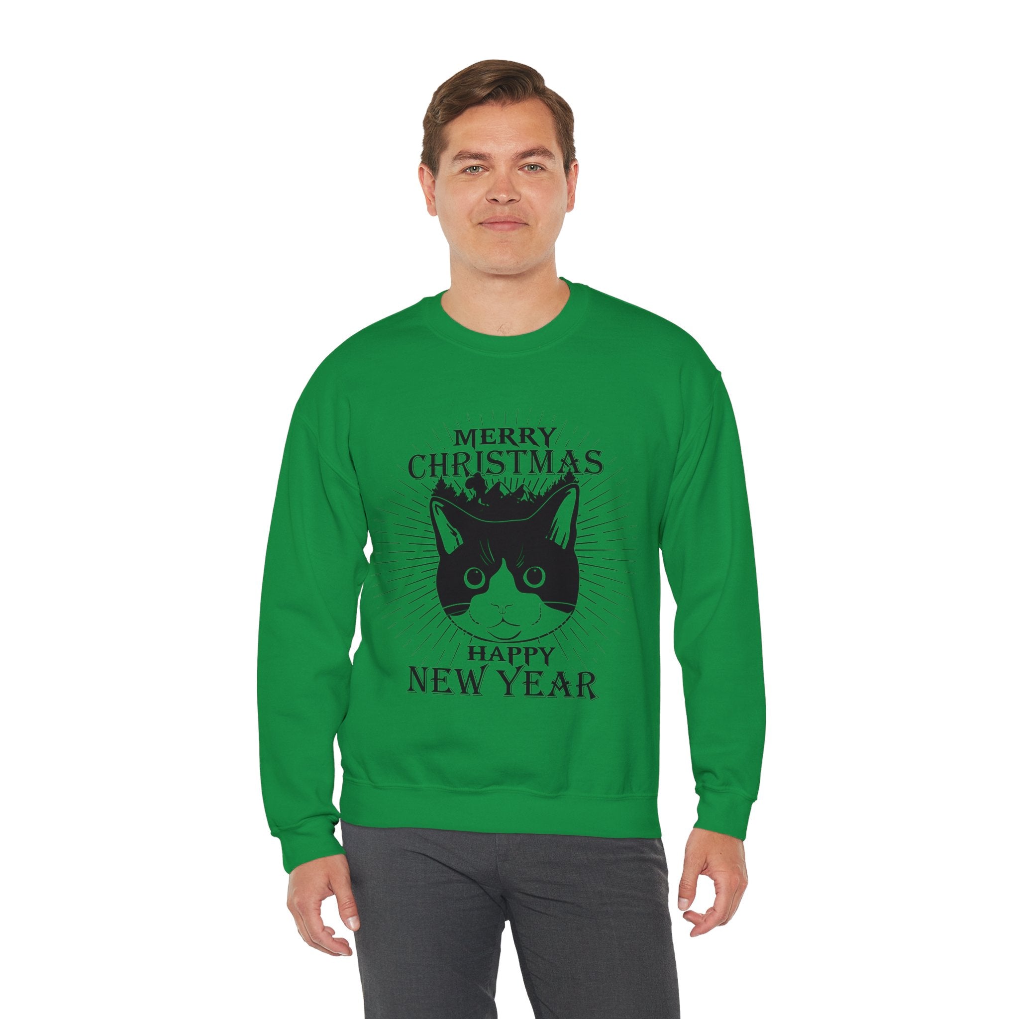 Meowy Christmas Sweatshirt, Cat Christmas Shirt, Cat Lover Christmas, Cute Christmas Shirt, Kitten Christmas, Animal Lover, Cat Mom Christmas