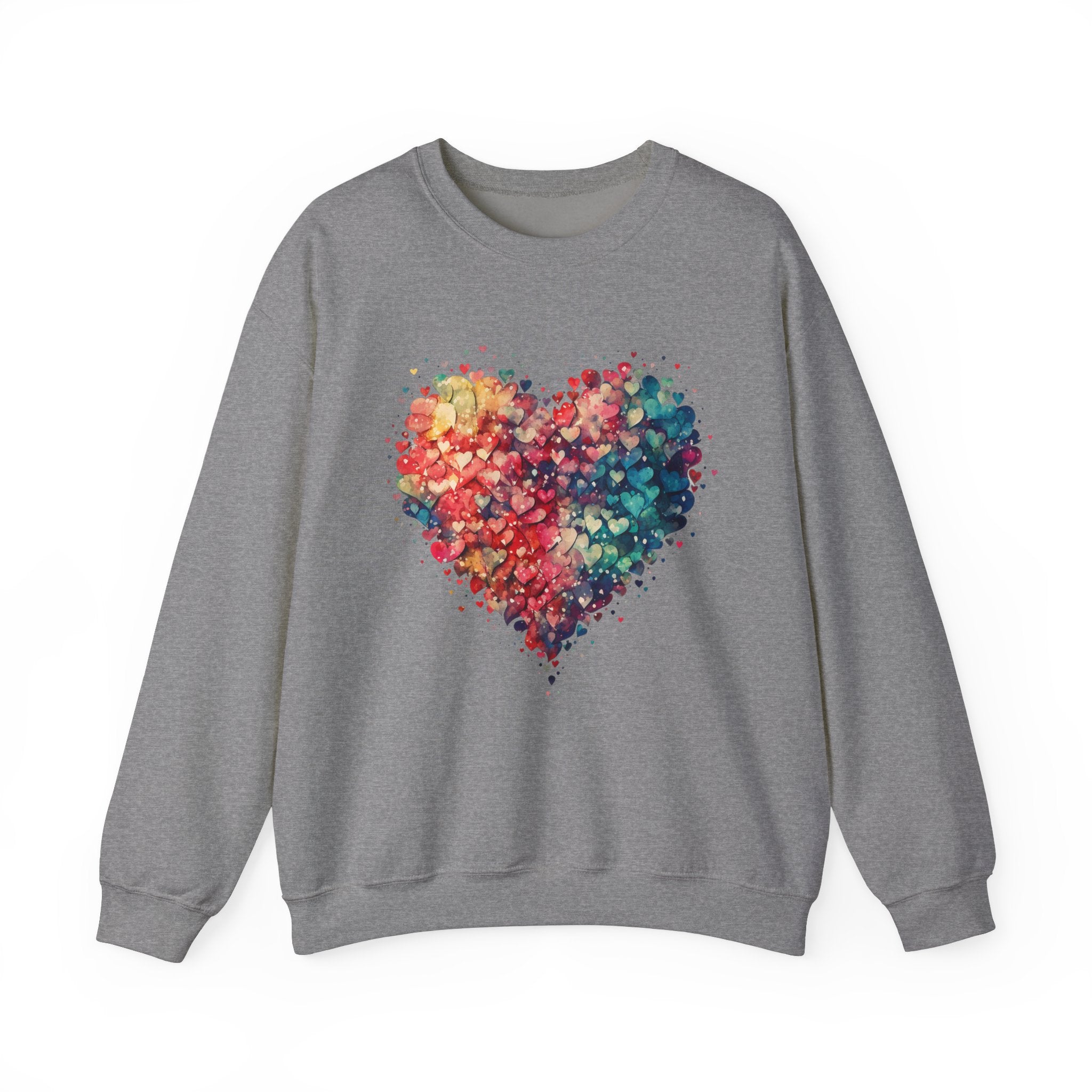 Valentines Watercolor Hearts Sweatshirt, Valentines Day Shirt, Cute Heart Sweatshirt, Trendy Valentine Love Shirt, Mother's day gift