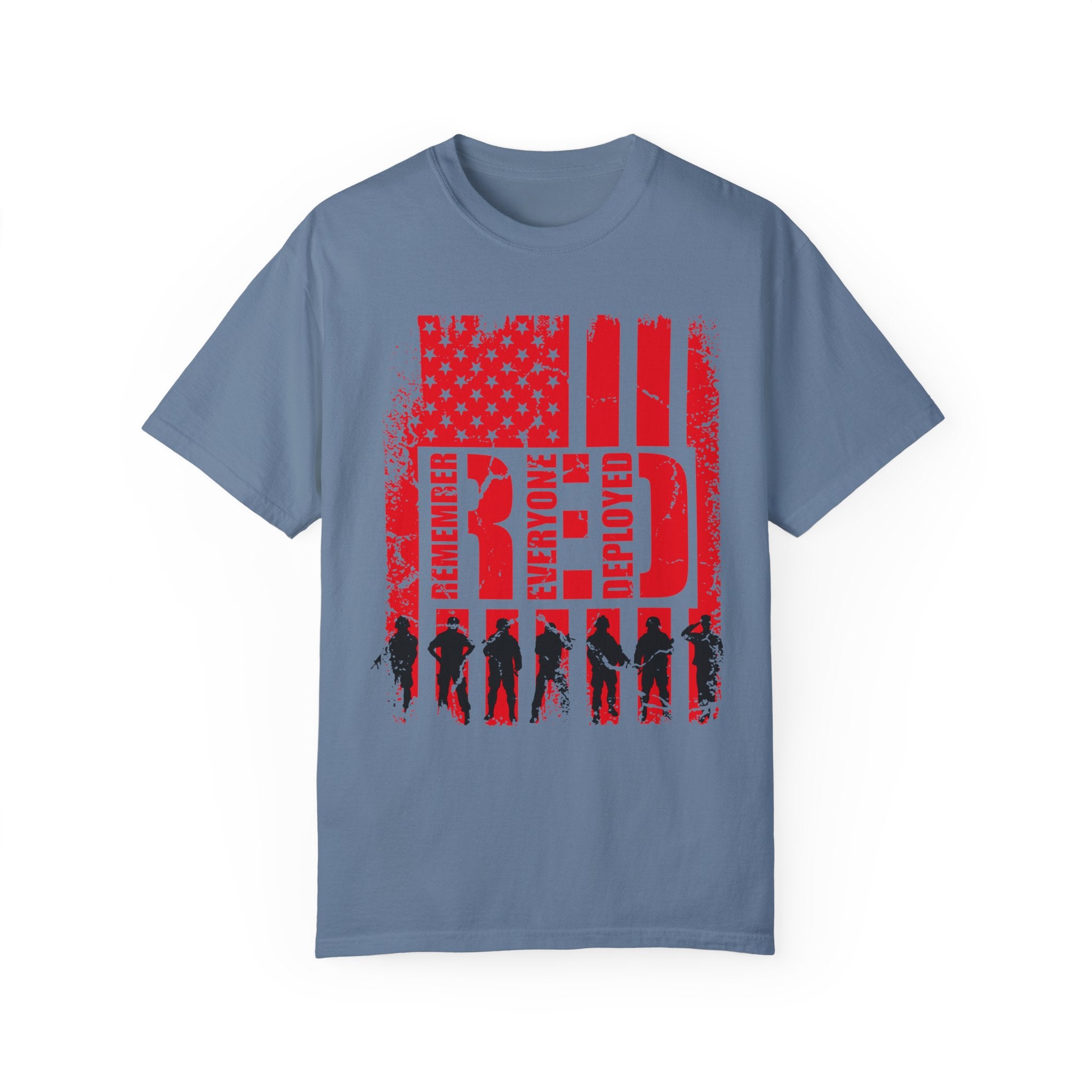 On Friday We Wear Red T-shirt, We Wear Red Remember Everyone Deployed, American Flag Military Shirt, American Flag Us Veteran T-shirt