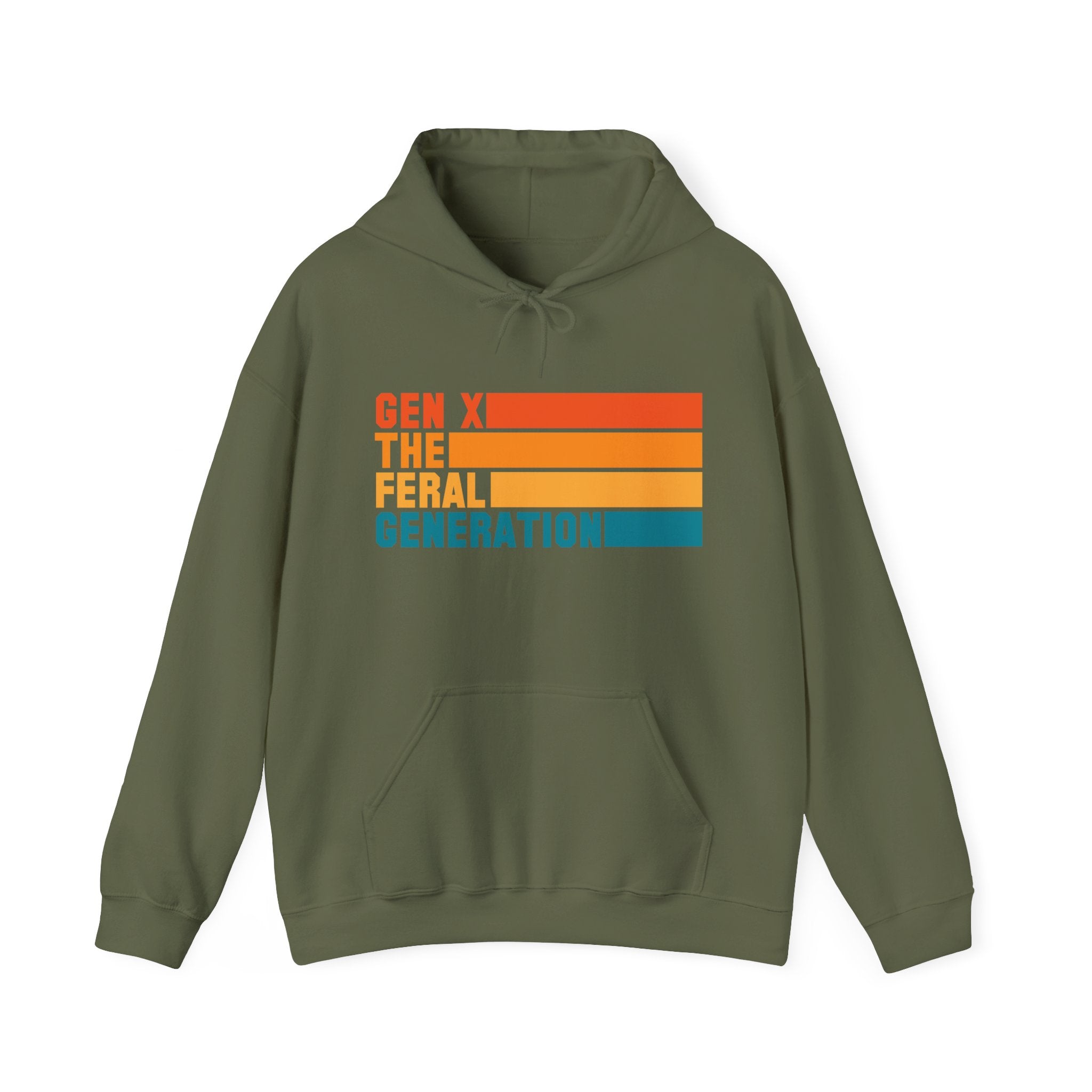Gen X The Feral Generation Hoodie, Gen X Hoodie, Generation X Hoodie, Retro Gen X Hooded Sweatshirt, Cute Gen X Hoodie, Trendy Gen X Hoodie