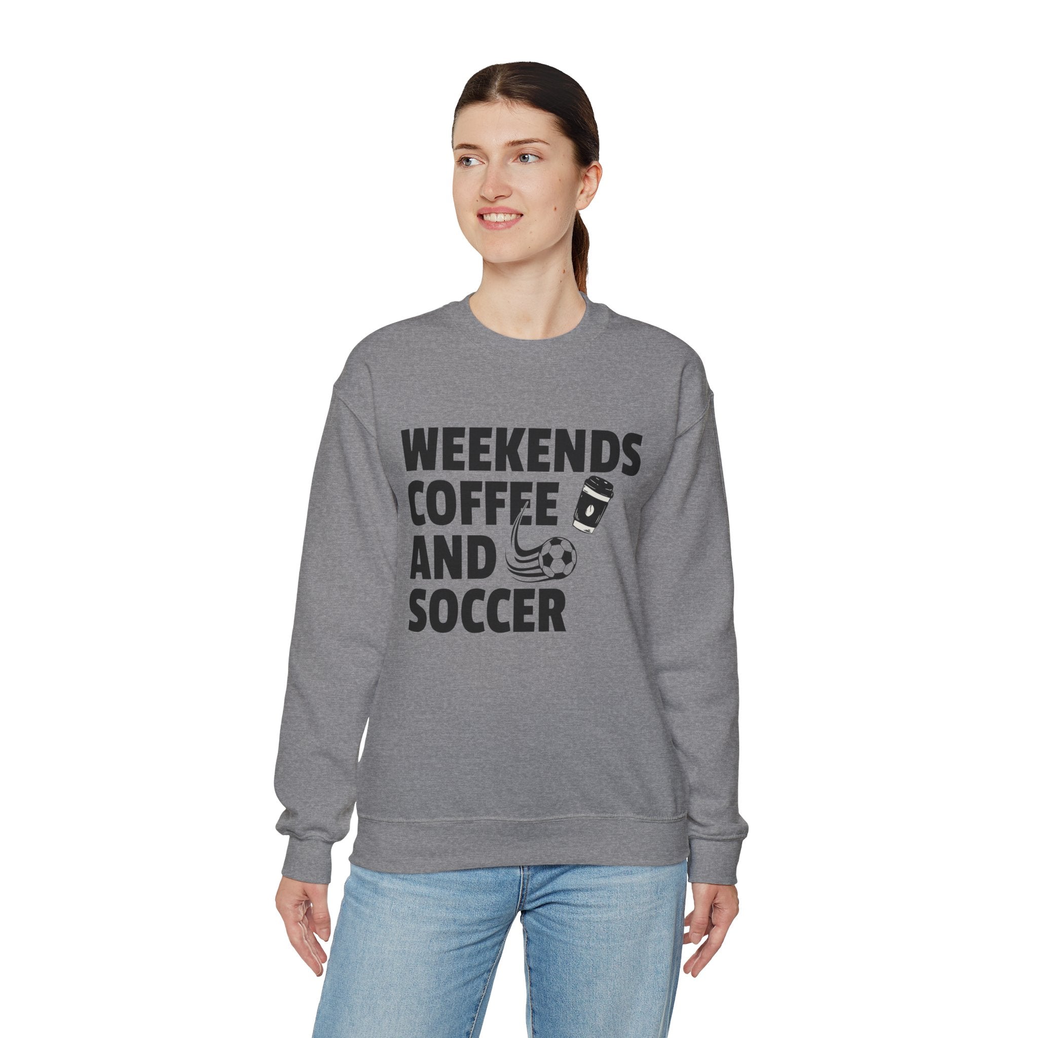 Weekends Coffee Soccer Sweatshirt, Soccer Sweatshirt, Soccer Mom Sweater, Game Day Sweatshirt, Soccer Gift, Soccer Shirt