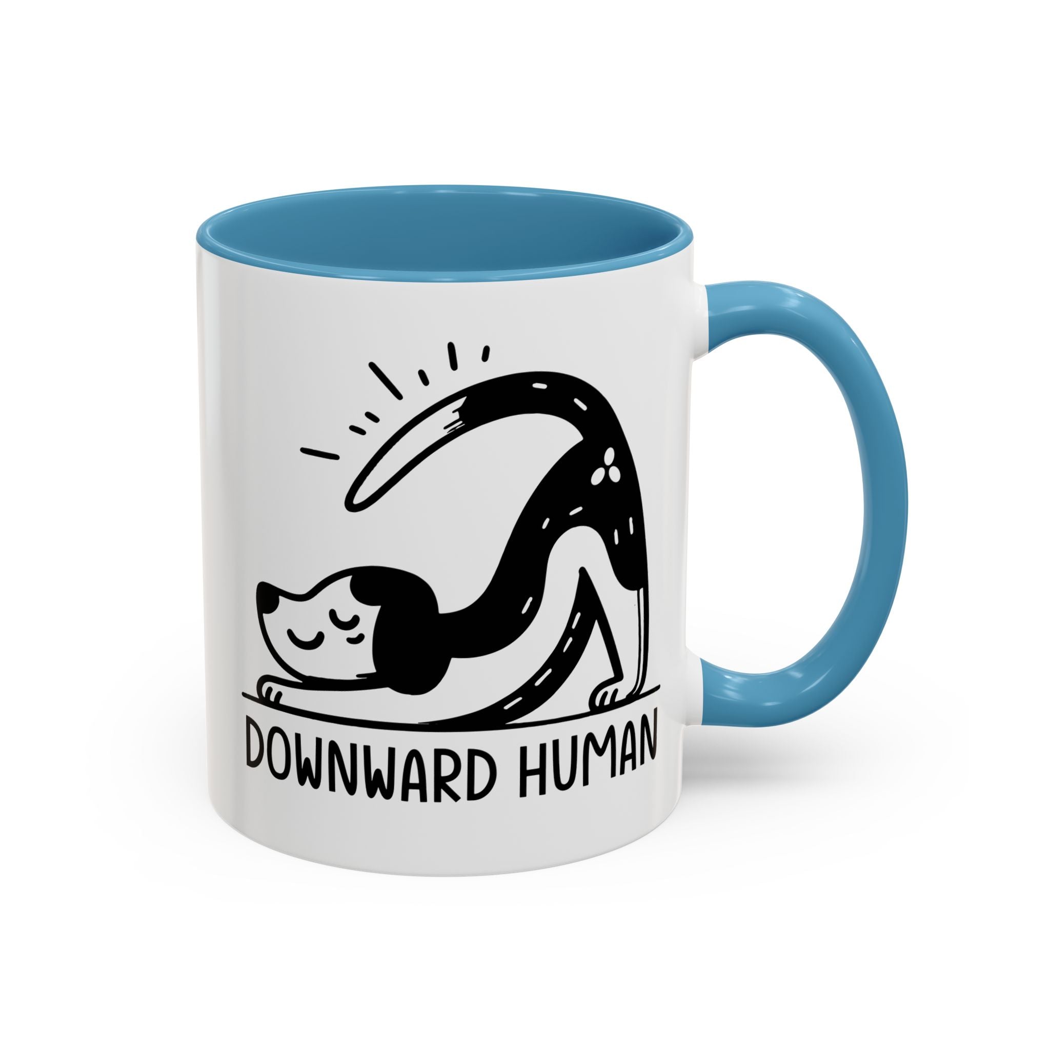 Downward Human Yoga Dog Coffee Mug, Dog Yoga Mug, Dog Owner Gifts, Funny Meditation Gifts, Yogi Pet Owner Gift, Yoga Coffee Mug