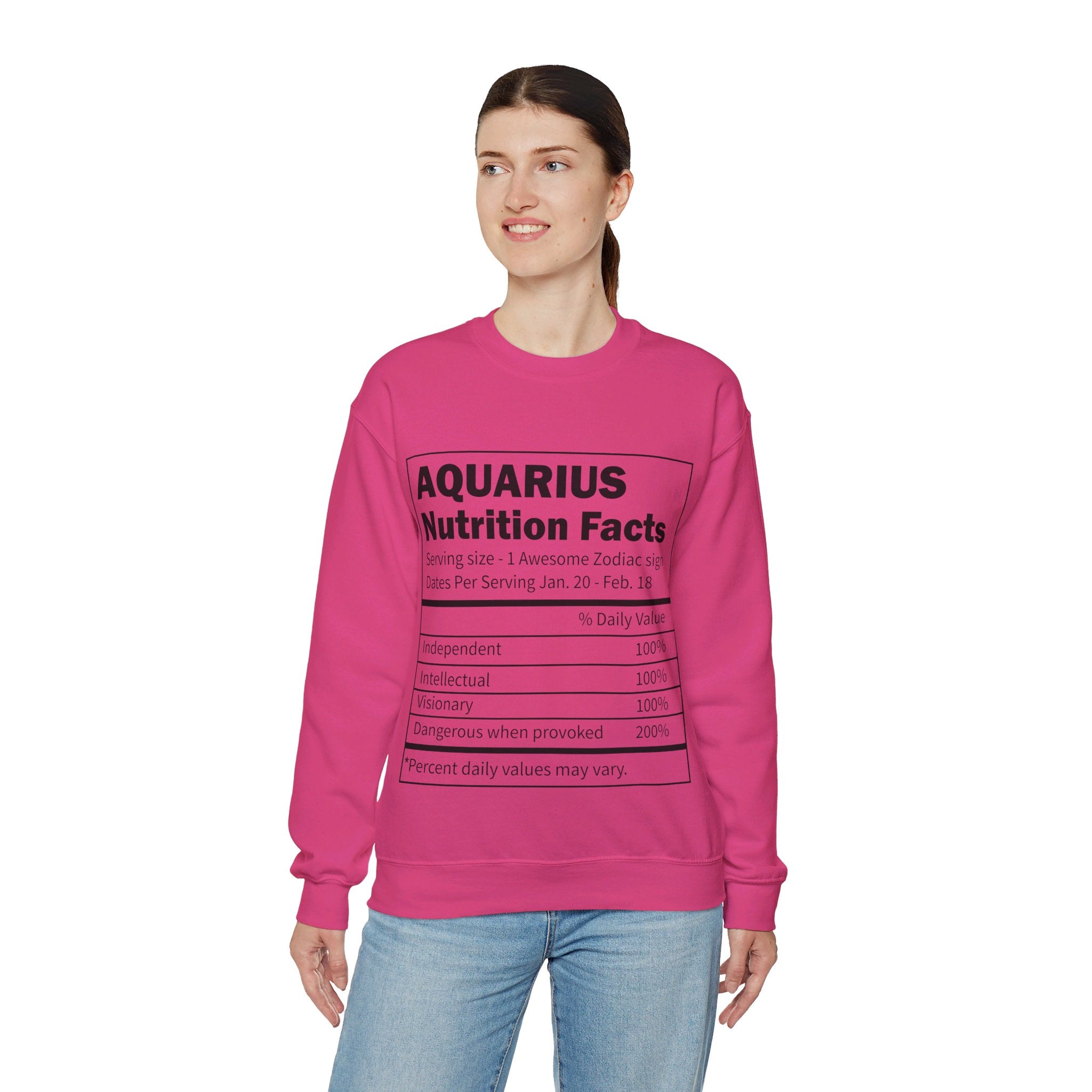 Zodiac Sign Nutrition Facts Sweatshirt, Horoscopes Shirt, Astrology Shirt, Summer Tees, Birthday Gift Ideas for Best Friends, Girl Friends