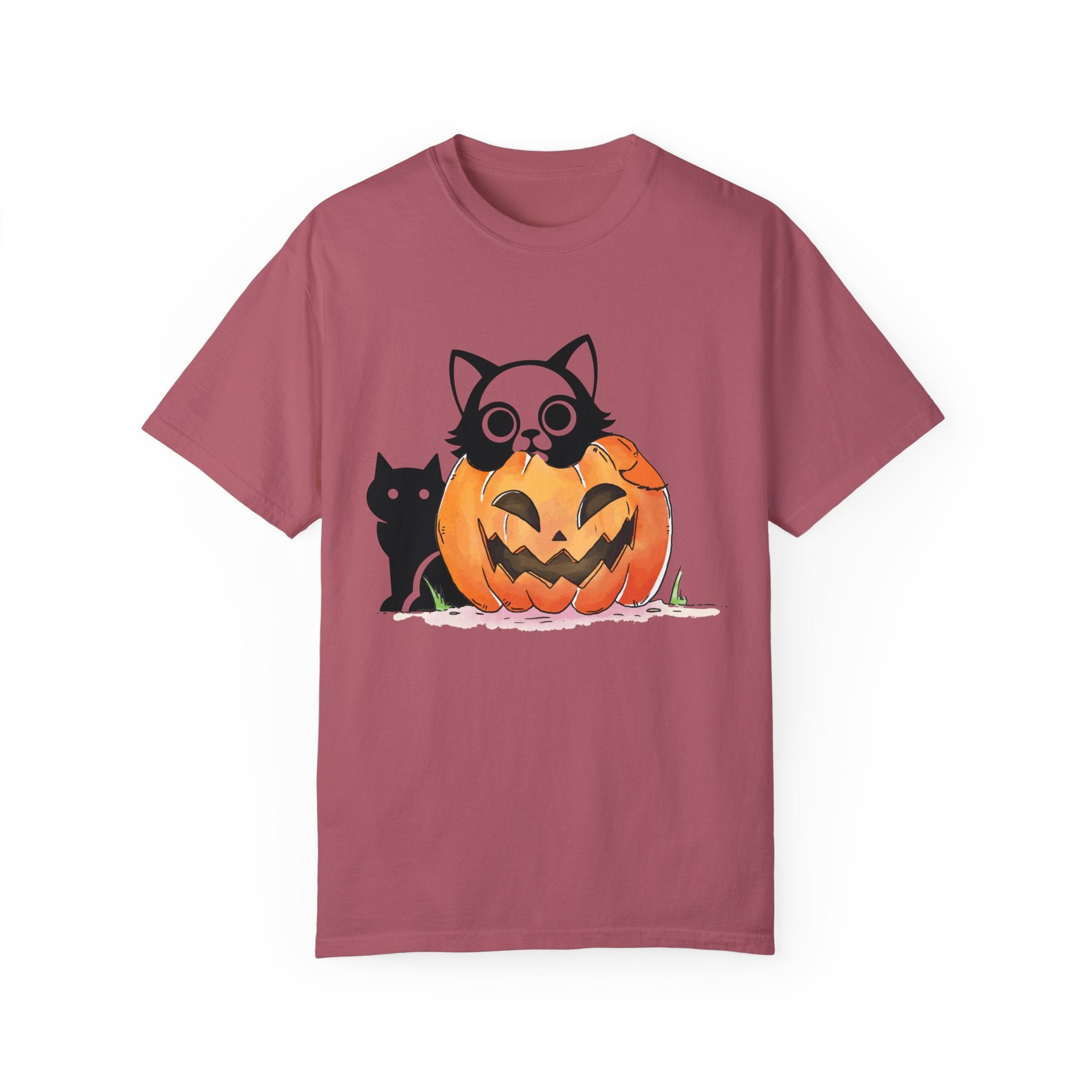 Vintage 90s Cat Halloween Shirt, Retro Halloween Shirt, Spooky Season Tee, Pumpkin Shirt, Halloween Shirt, Vintage Halloween Shirt