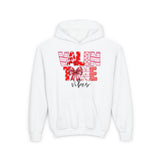 Valentine Vibes Kids Hoodie, Coquette Valentine Vibes Toddler Hoodie, Valentine's Day Kids Sweatshirt, Gift For Her Him