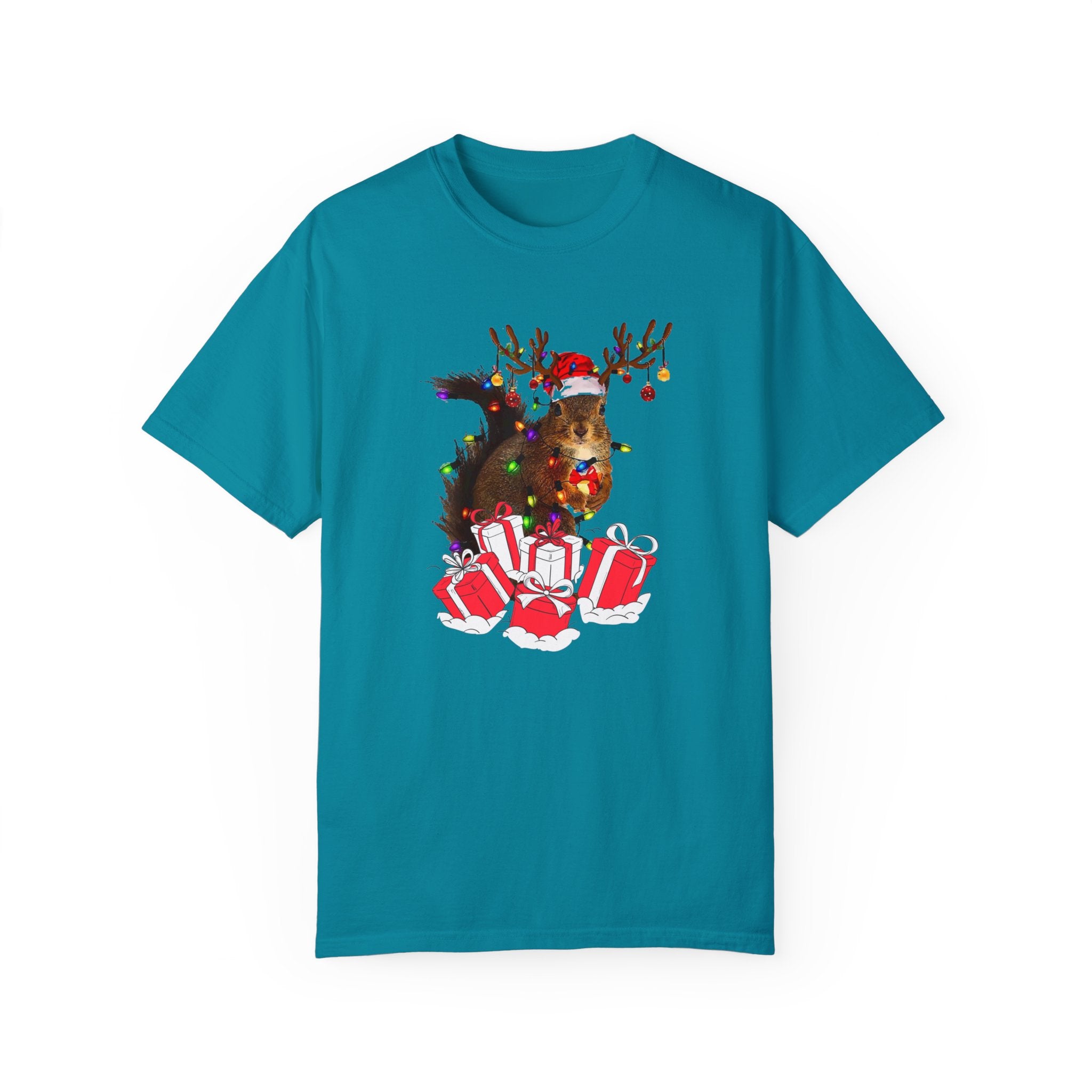 Christmas Squirrel Lights Shirt, Funny Christmas Tshirt, Christmas Shirt, Xmas Party Shirt, Christmas Gift Shirt, Cute Christmas Tshirt