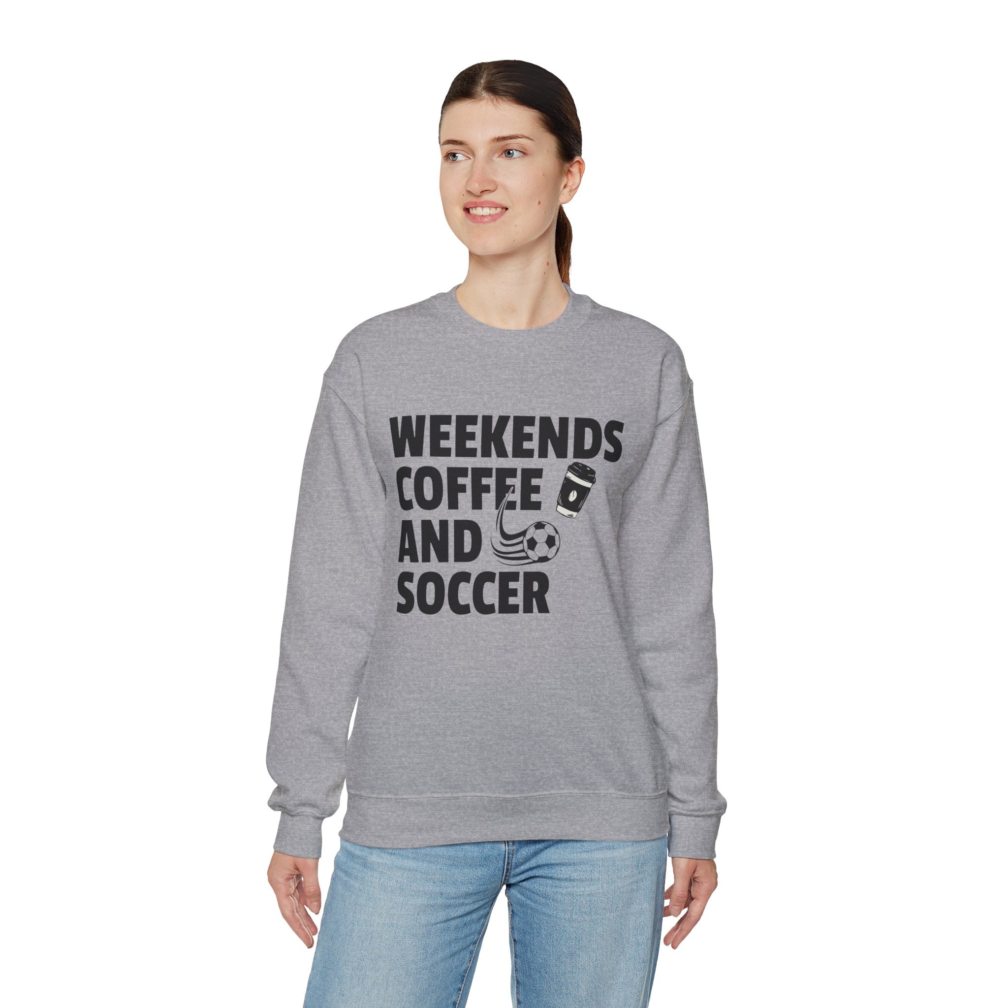 Weekends Coffee Soccer Sweatshirt, Soccer Sweatshirt, Soccer Mom Sweater, Game Day Sweatshirt, Soccer Gift, Soccer Shirt