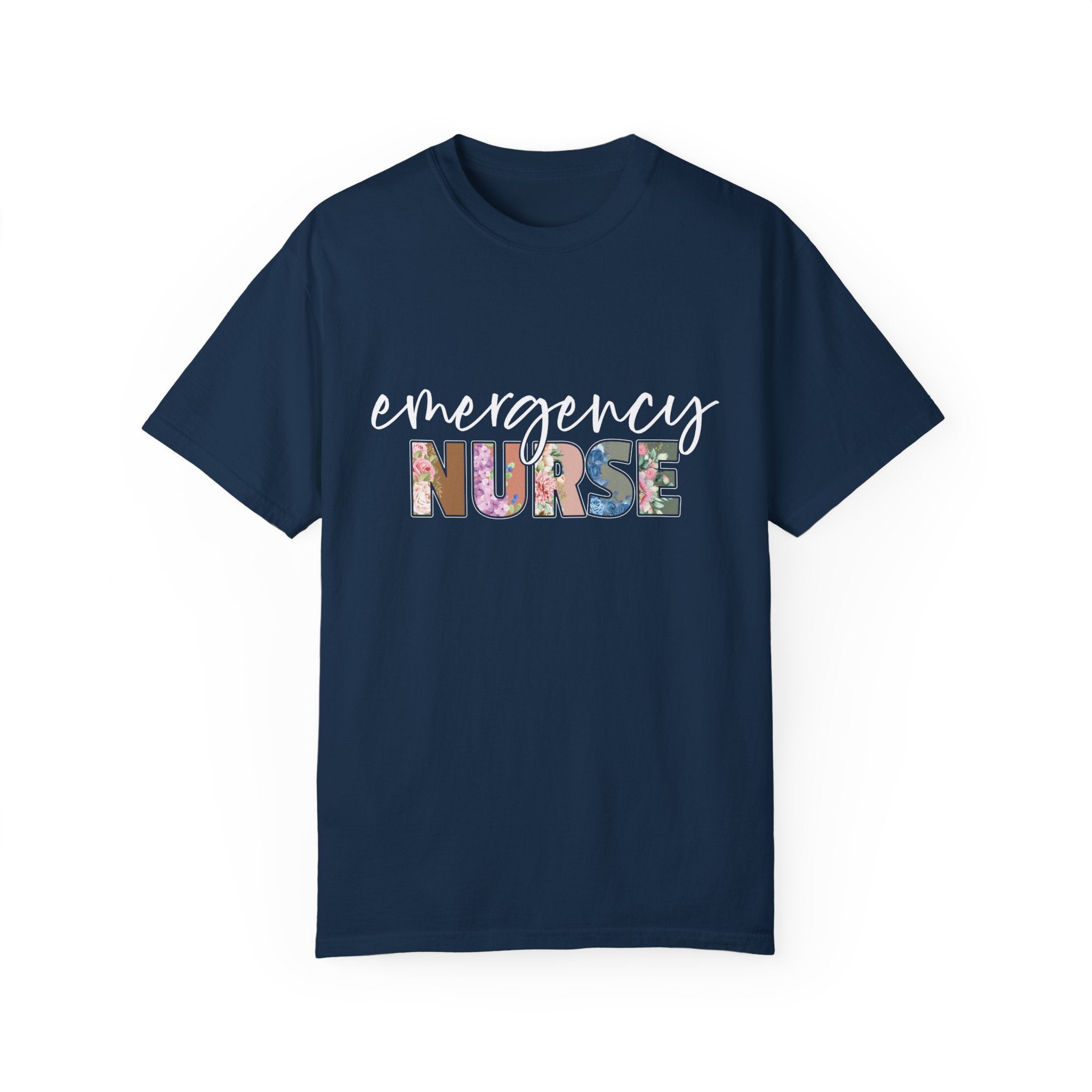 Floral Emergency Nurse Shirt, Emergency Nurse T-Shirt, Emergency Room Nurse Tshirt, Emergency Department Gift For New Er Nurse