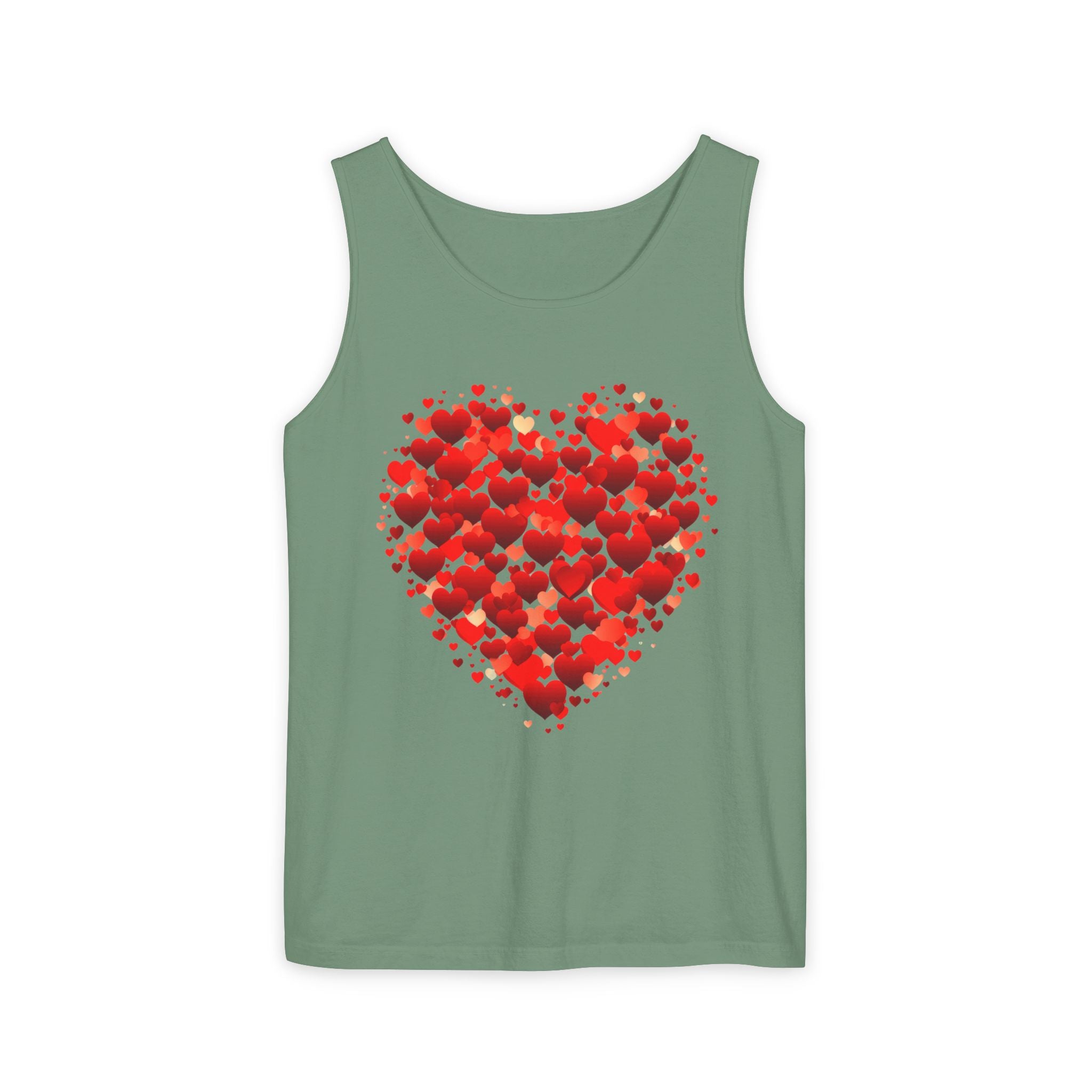 Double Red Heart Tank Top, Valentine Gift Top, Women Heart Gift, Love Heart Shirt, Cute Heart Shirt