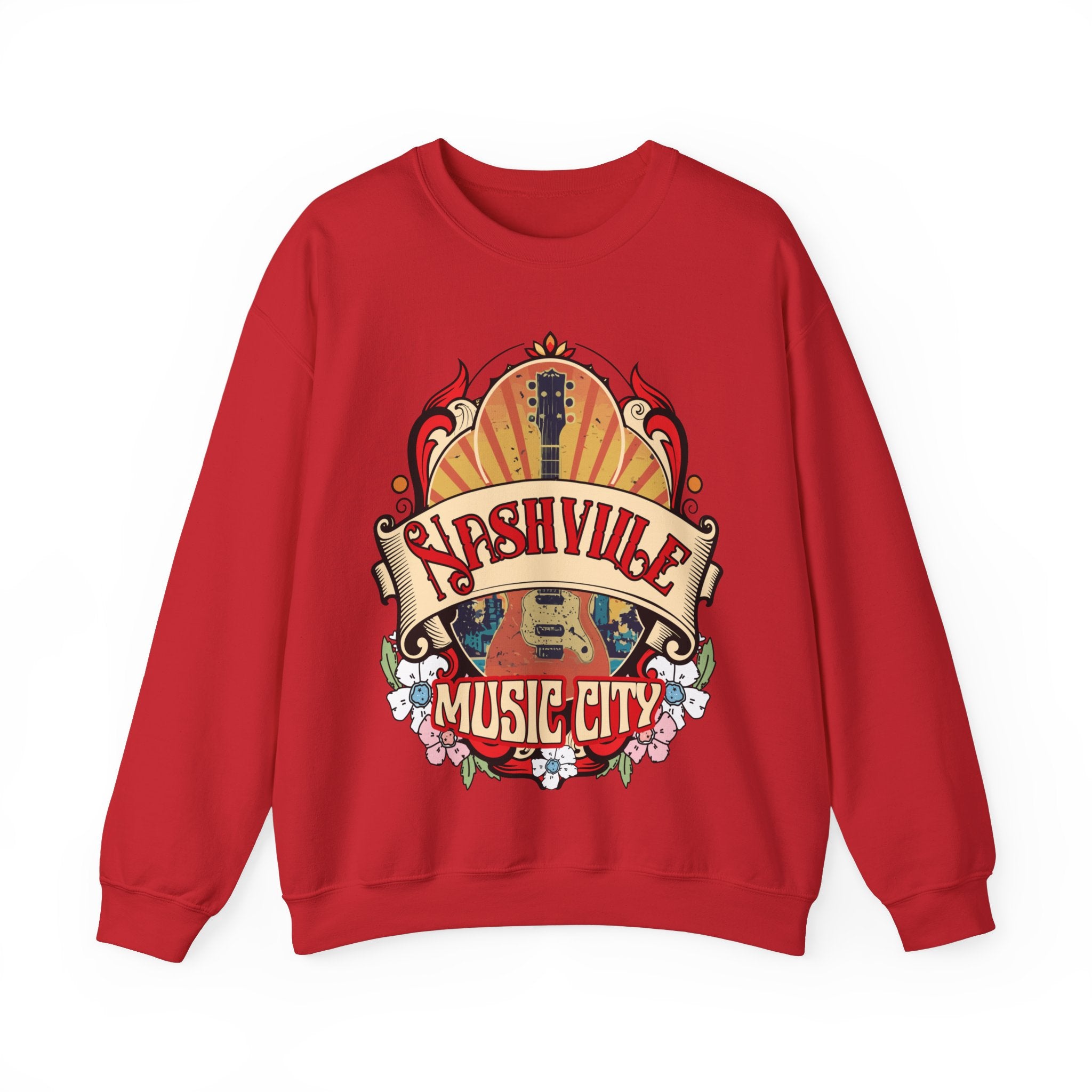 Nashville Tennessee Western Sweatshirt, Country Music Shirt, Vintage Nashville T-Shirt, Country Music Shirt Guitar Tees