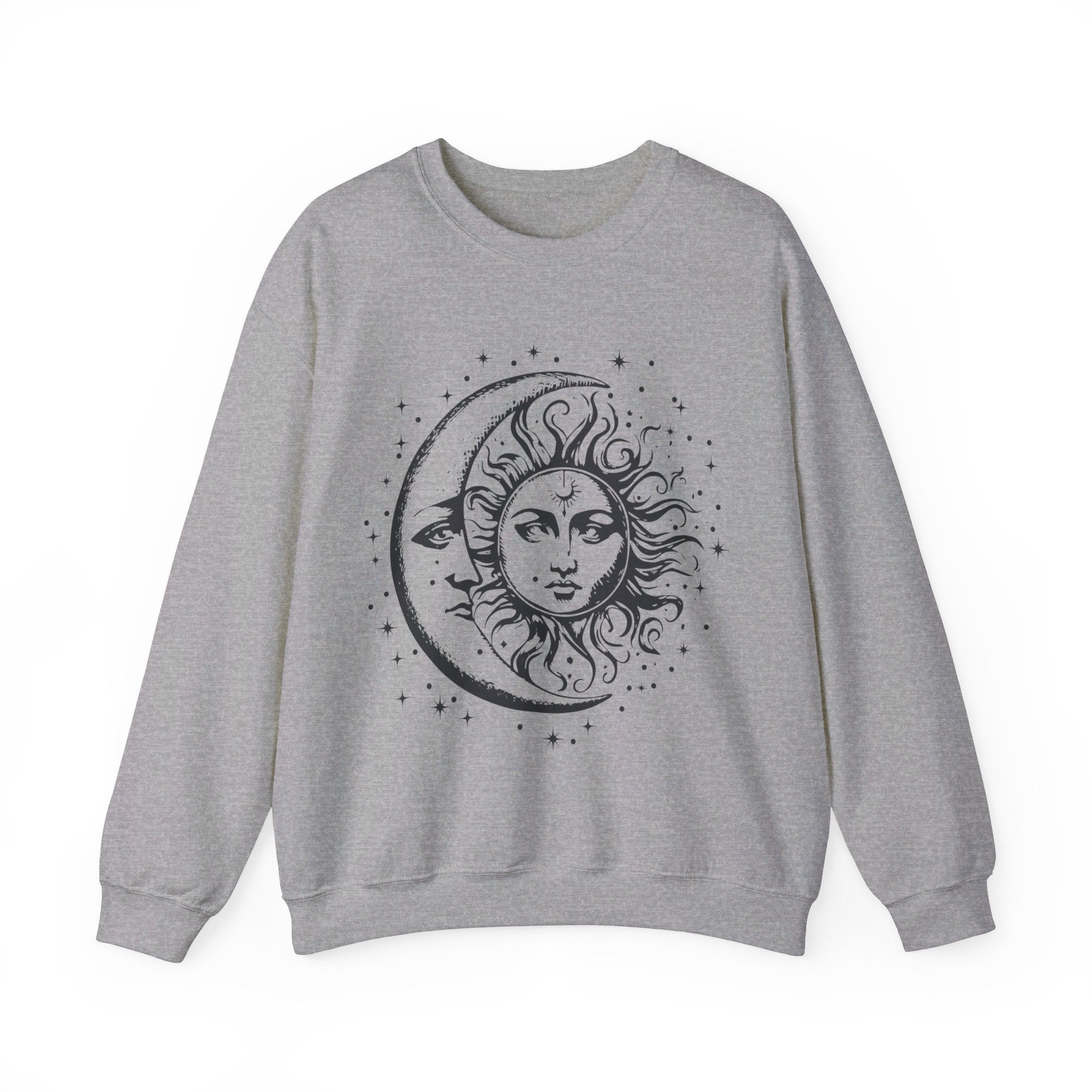 Sun and Moon Sweatshirt, Celestial Crewneck, Boho Sun and Moon Shirt, Hippie Hoodie, Retro Shirt, Vintage Style