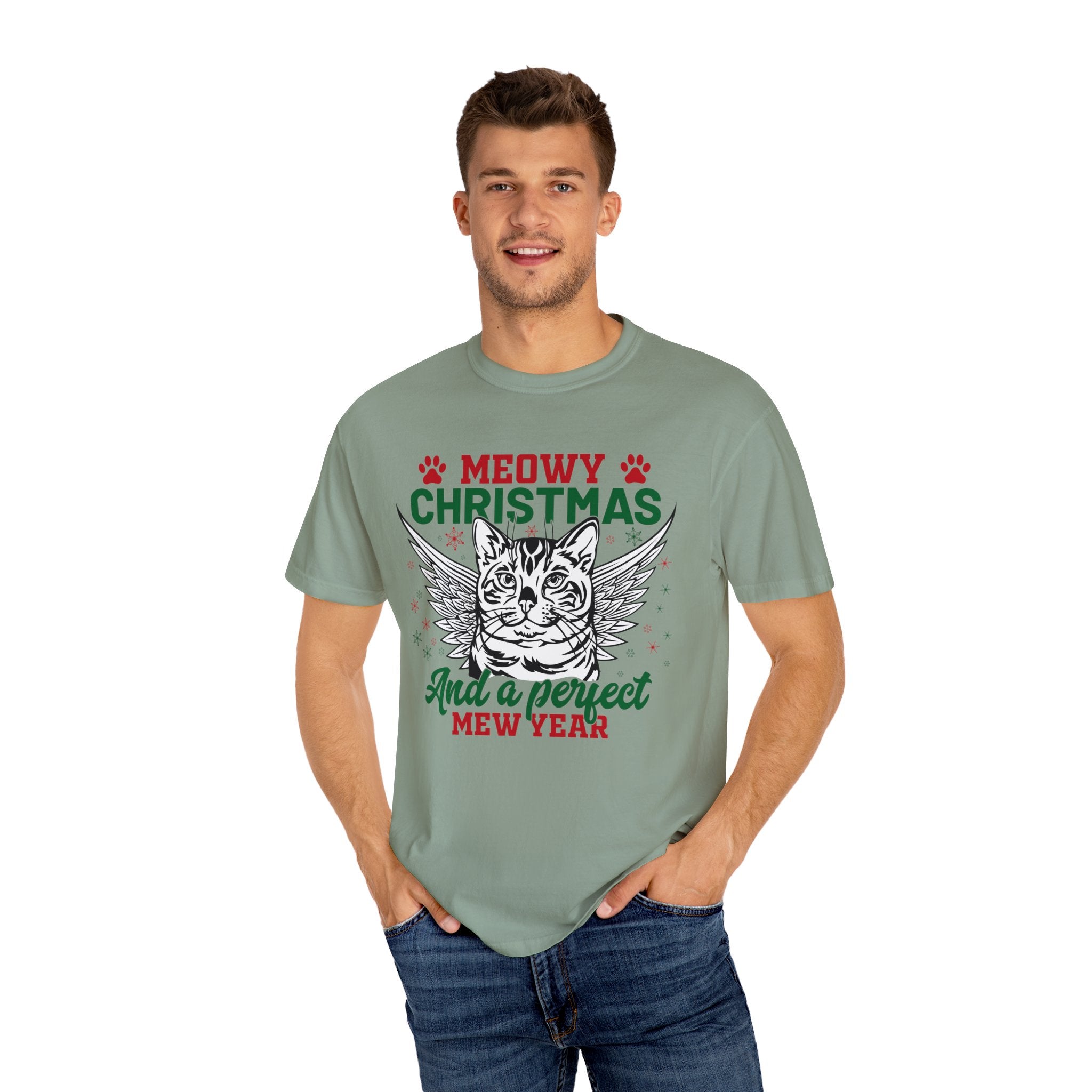 Cat Christmas Shirt Gift For Cat Lovers, Catmas Shirt, Meowy Tshirt, Cat Mom New Year Gift, Christmas Party, Christmas Meowy shirt