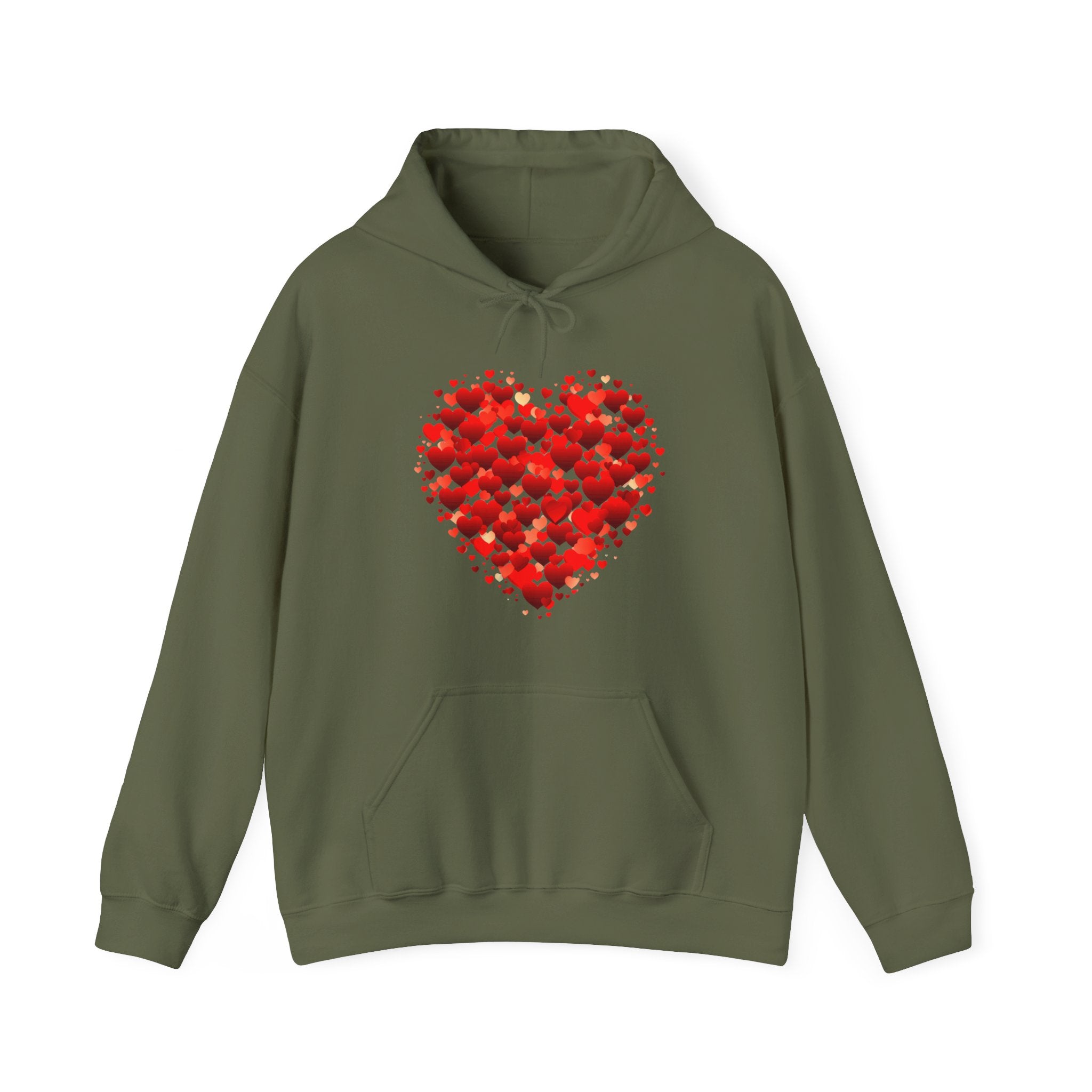 Valentines Day Red Double Heart Hoodie, Valentines Shirt, Valentines Double Heart Hoodie, Red Heart Shirt, Valentines Love Shirt, Love Sweater