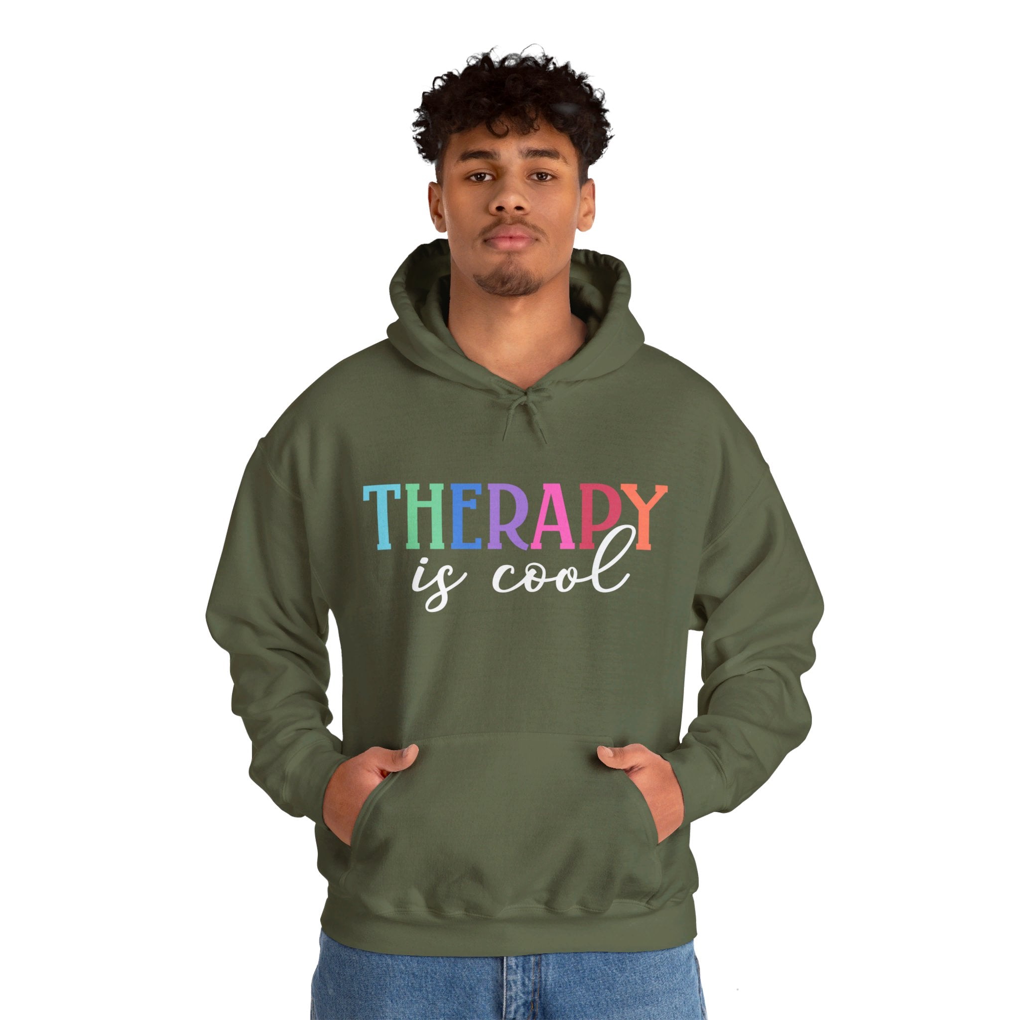 Therapy Is Cool Hoodie, Therapy Sweatshirt, Therapy Shirt, Therapist Sweatshirt, Positive Sweatshirt, Empathy Sweatshirt, Therapy Hoodie