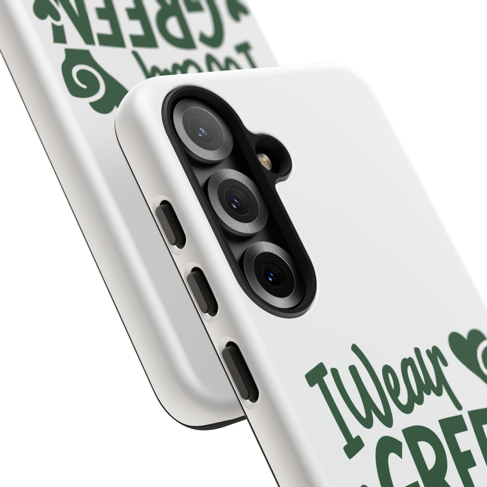 I Wear Green For Mental Health Awareness Phone Cases, Mental Health Matters Phone Case, Inspirational Phone Case, Motivational Phone Case, iPhone, Google Pixel & Samsung Galaxy