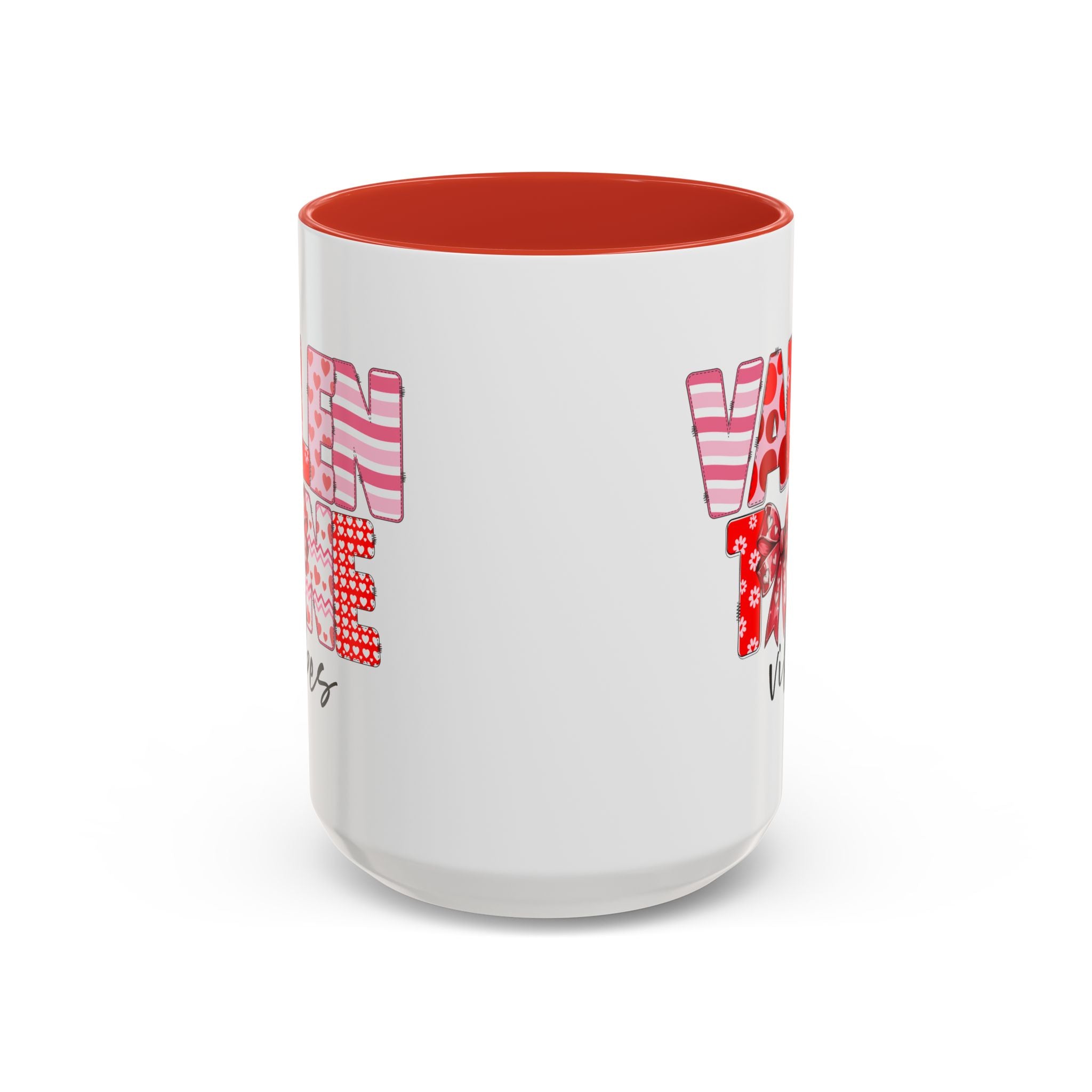Valentine Vibes Coffee Mug, Coquette Valentine Vibes Mug, Brushstroke Valentine Coffee Cup, Gift For Her