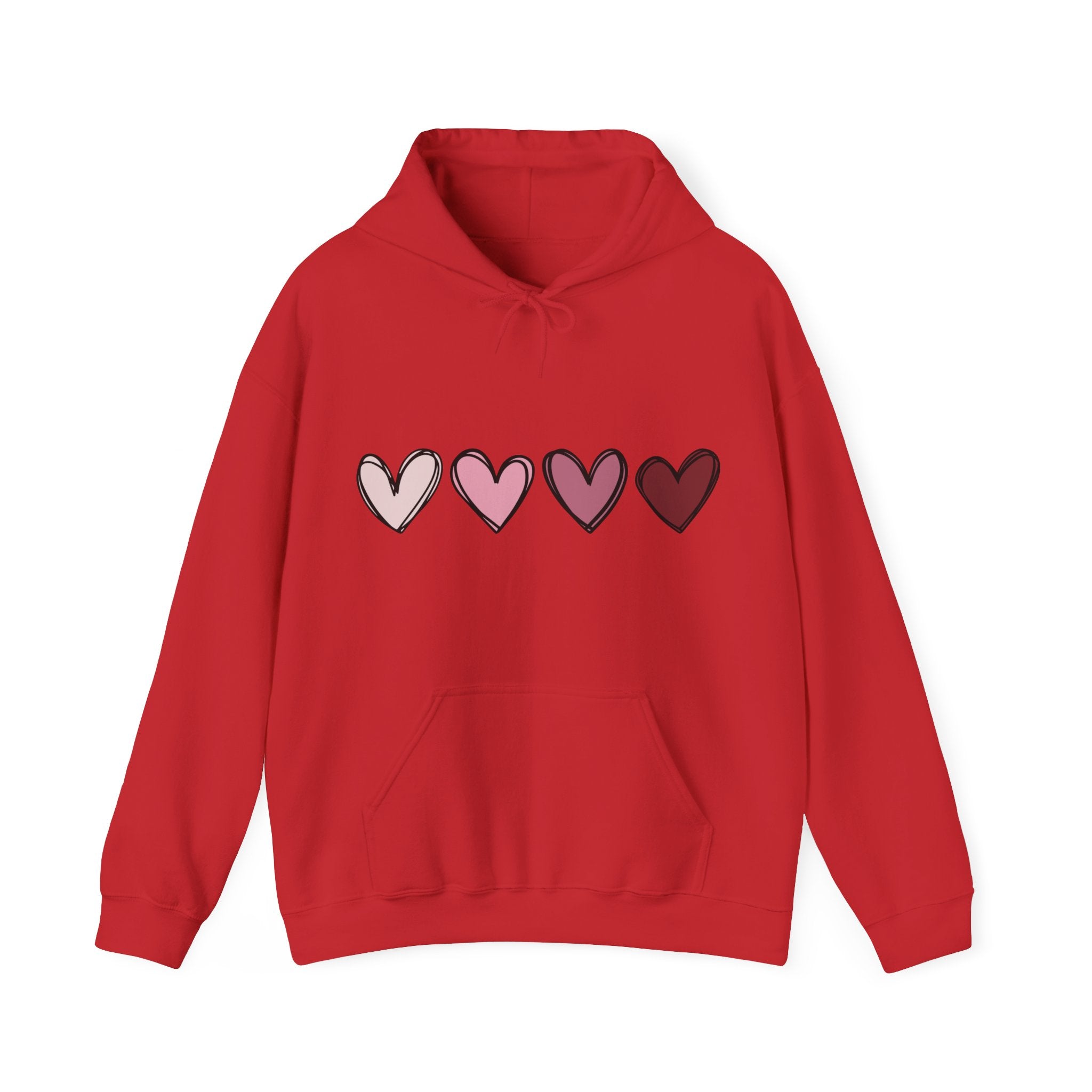 Valentine Double Heart Hoodie, Cute Valentine Hoodie, Valentine Sweatshirts, Vintage Valentine Hooded Sweatshirt, Valentine Pullover