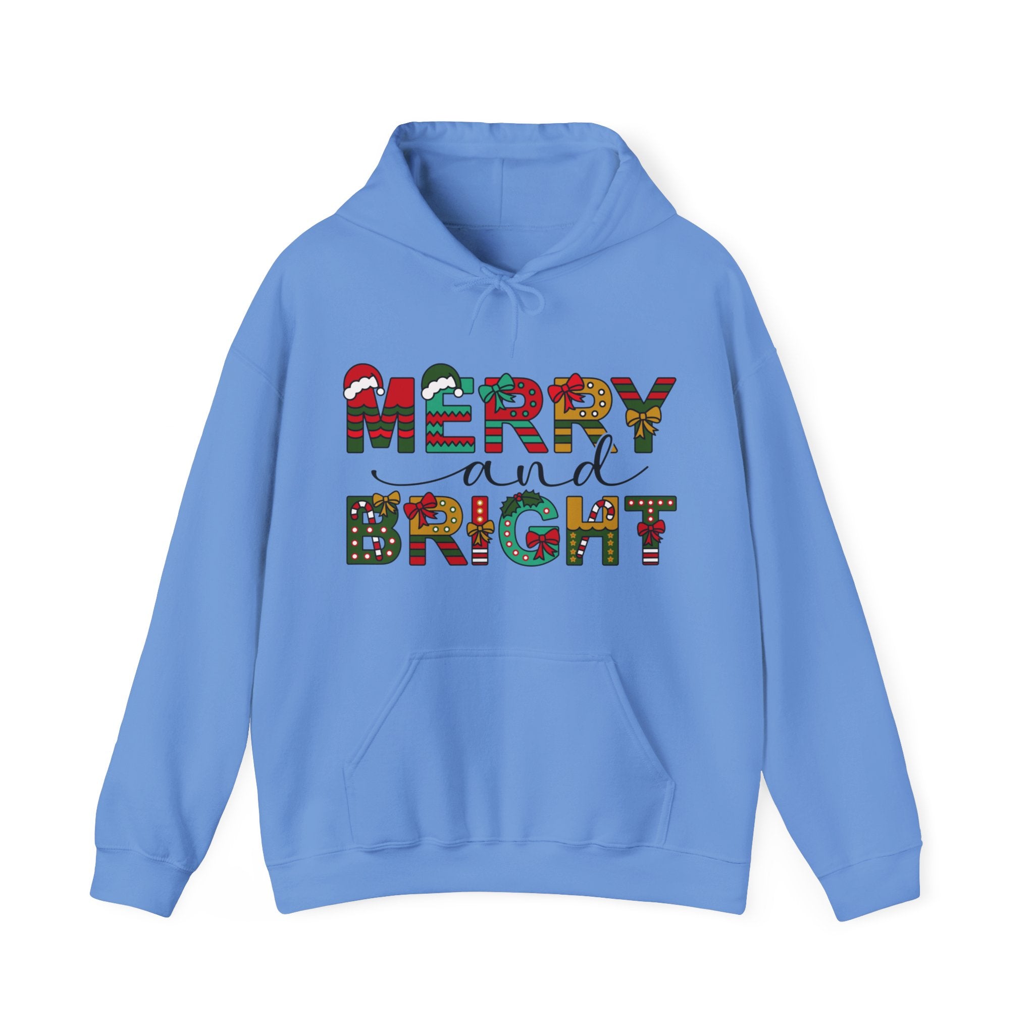 Merry And Bright Hoodie, Christmas Hoodie, Christmas Women Hoodie, Christmas Family Hoodie, Christmas Shirt, Christmas Matching Hoodie