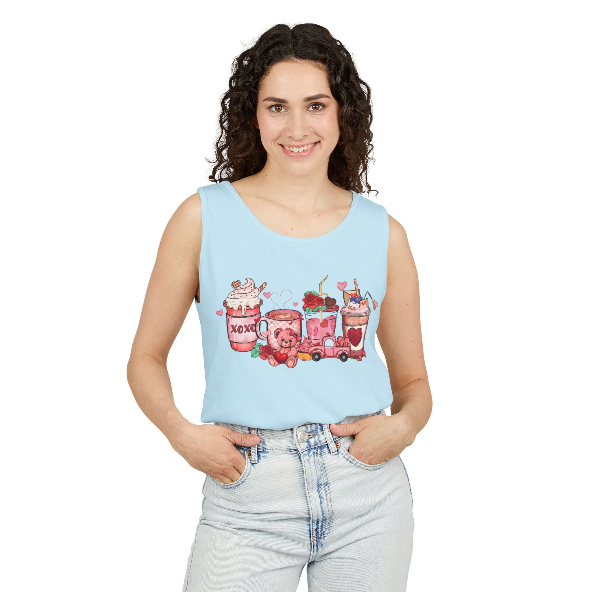 Coffee Valentines Tank Top, Valentines Day Shirt, Valentines Day Tank Top, Valentines Day Coffee Shirt, Coffee Lover Tee