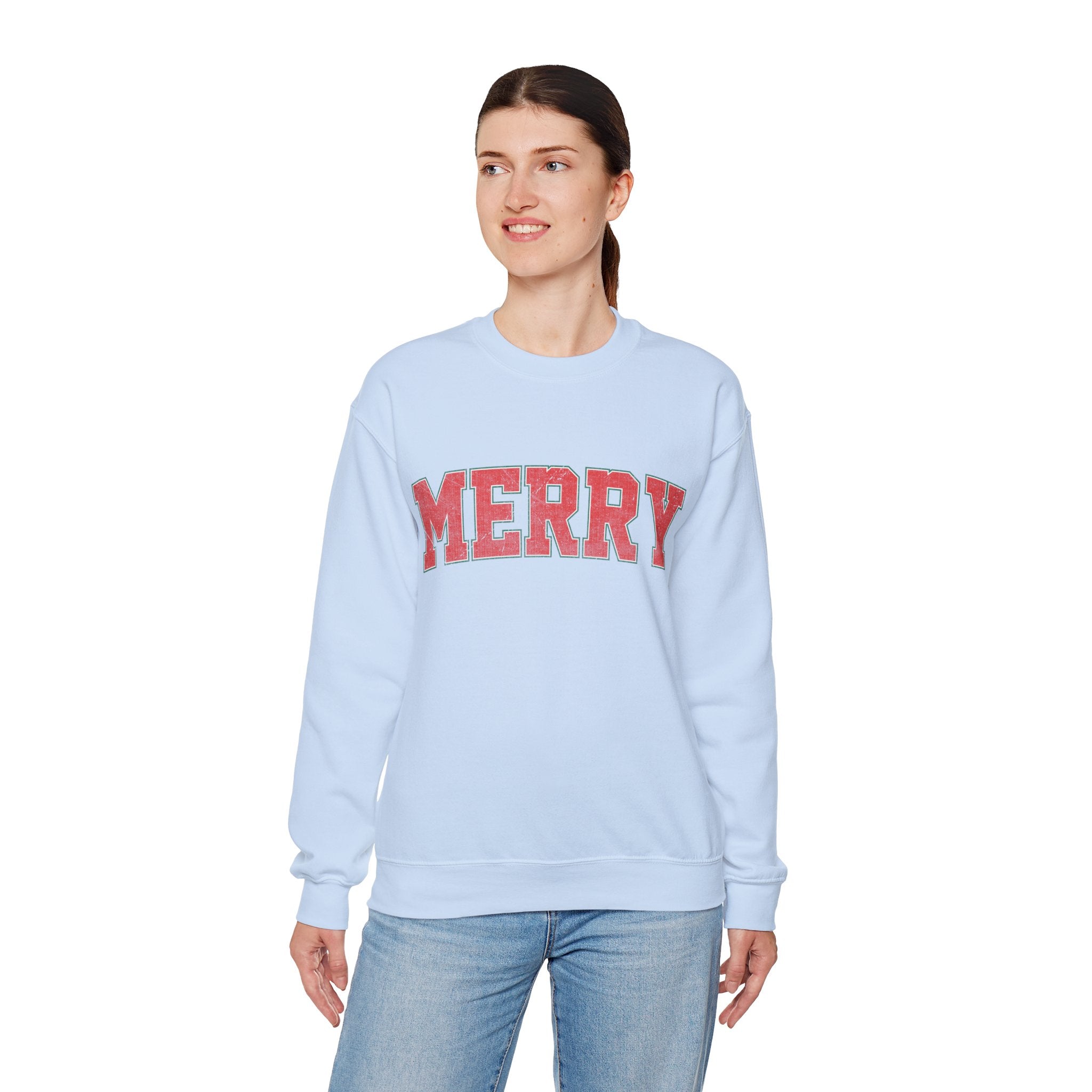 Merry Christmas Sweatshirt, Christmas Shirts, Cute Winter Sweater, Christmas Shirt for Women, Christmas Crewneck Sweatshirt, Holiday Sweater