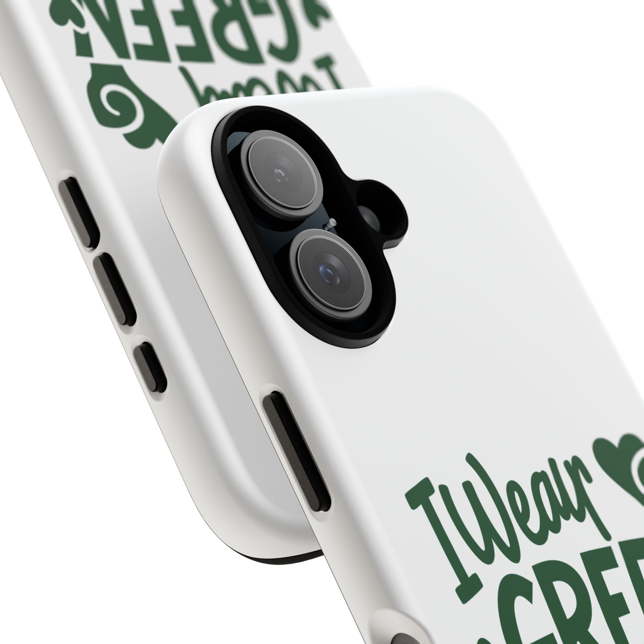 I Wear Green For Mental Health Awareness Phone Cases, Mental Health Matters Phone Case, Inspirational Phone Case, Motivational Phone Case, iPhone, Google Pixel & Samsung Galaxy